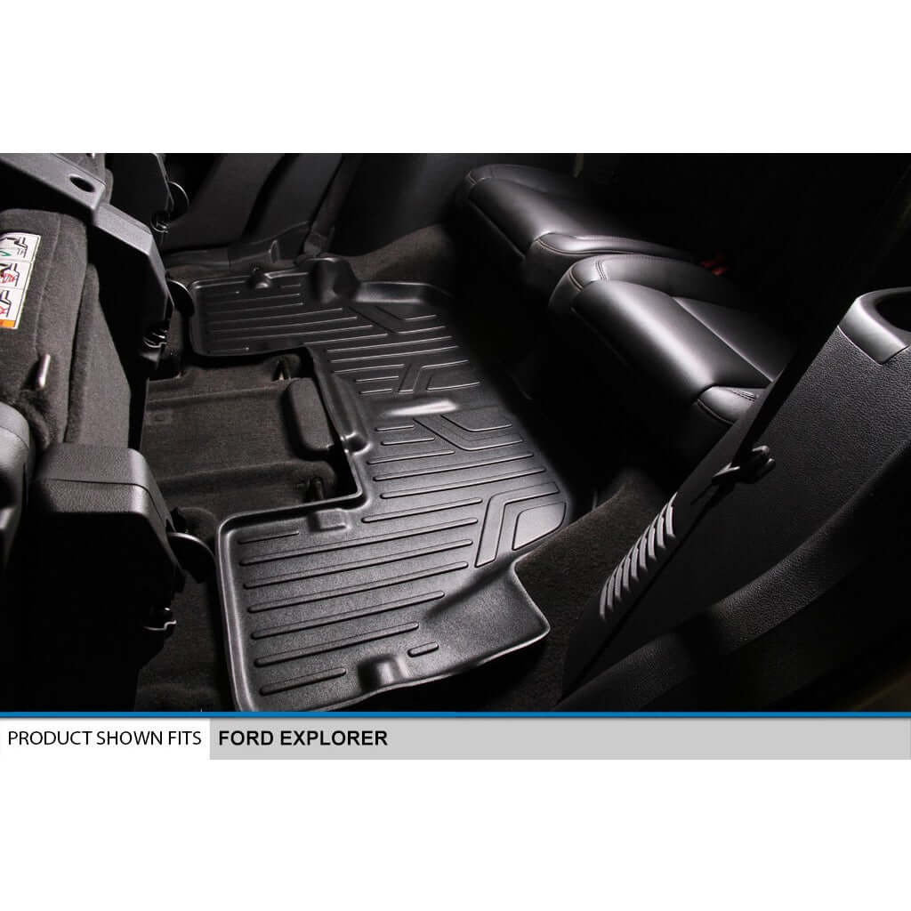 SMARTLINER Floor Liners for 2017-2019 Ford Explorer (without 2nd Row Center Console)