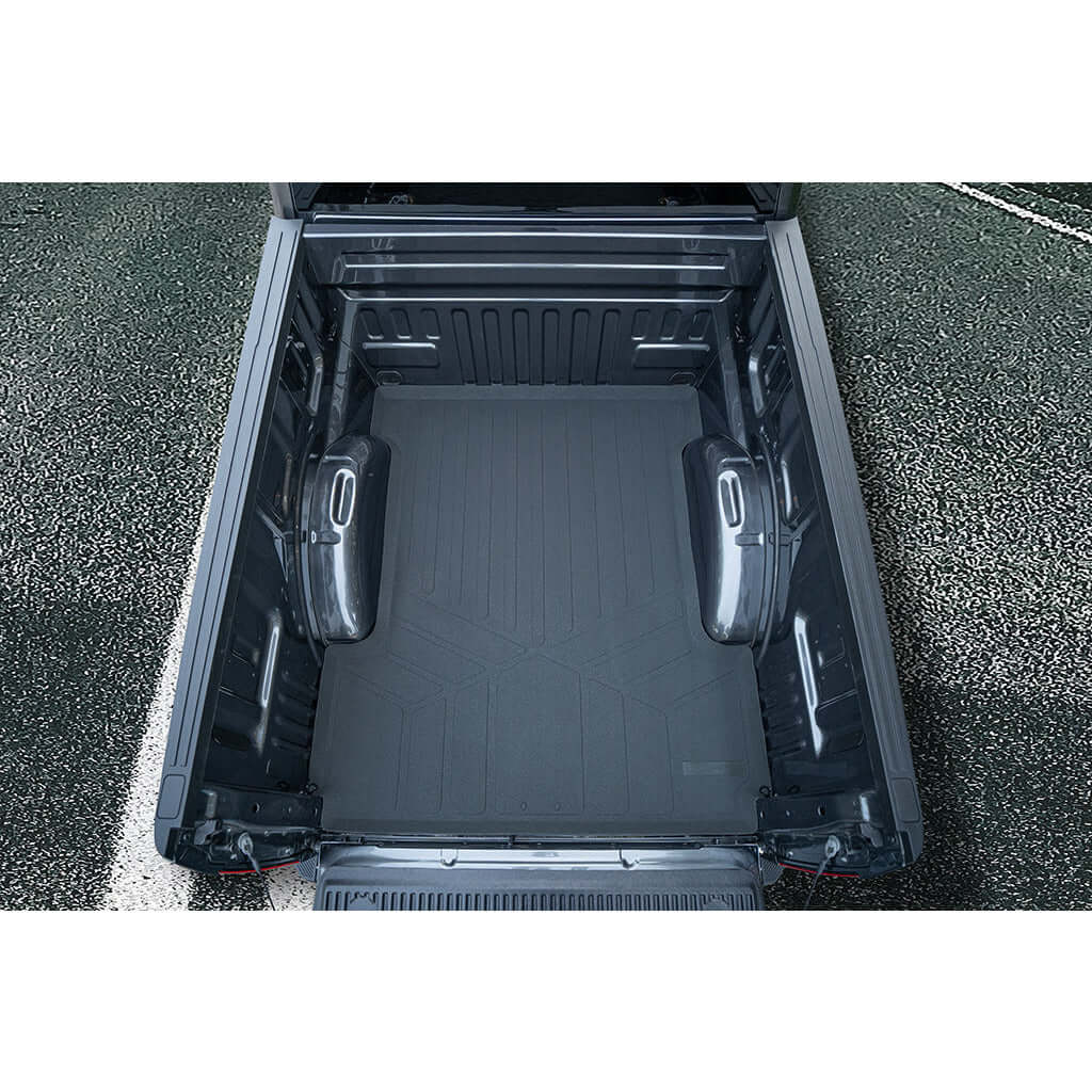 SmartCoverage™ Floor Liners For 2015-2026 Ford F-150 (1st Row Bucket) & OEM 2nd Row Under Seat Storage (Vinyl)