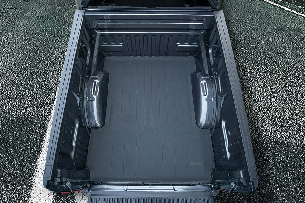 SmartCoverage™ Floor Liners For 2022-2025 Ford F-150 Lightning (1st Row Bucket) & OEM 2nd Row Under Seat Storage