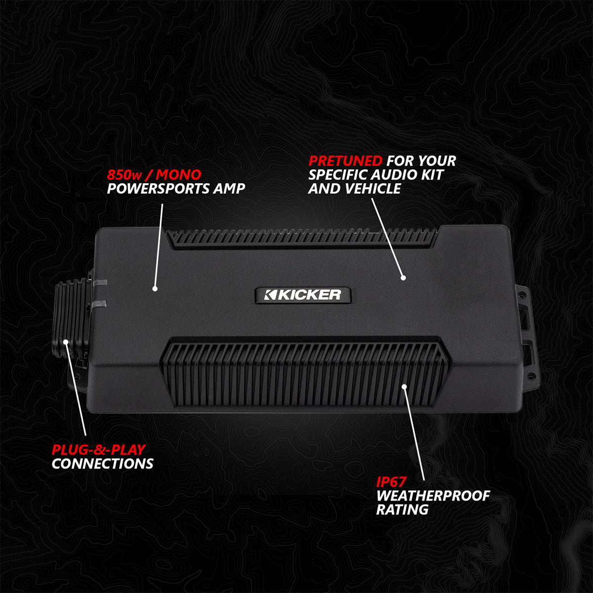 2017-2026 Can-Am® X3, Phase-4 V-Spec 5-Speaker 1650watt System w/MRB4