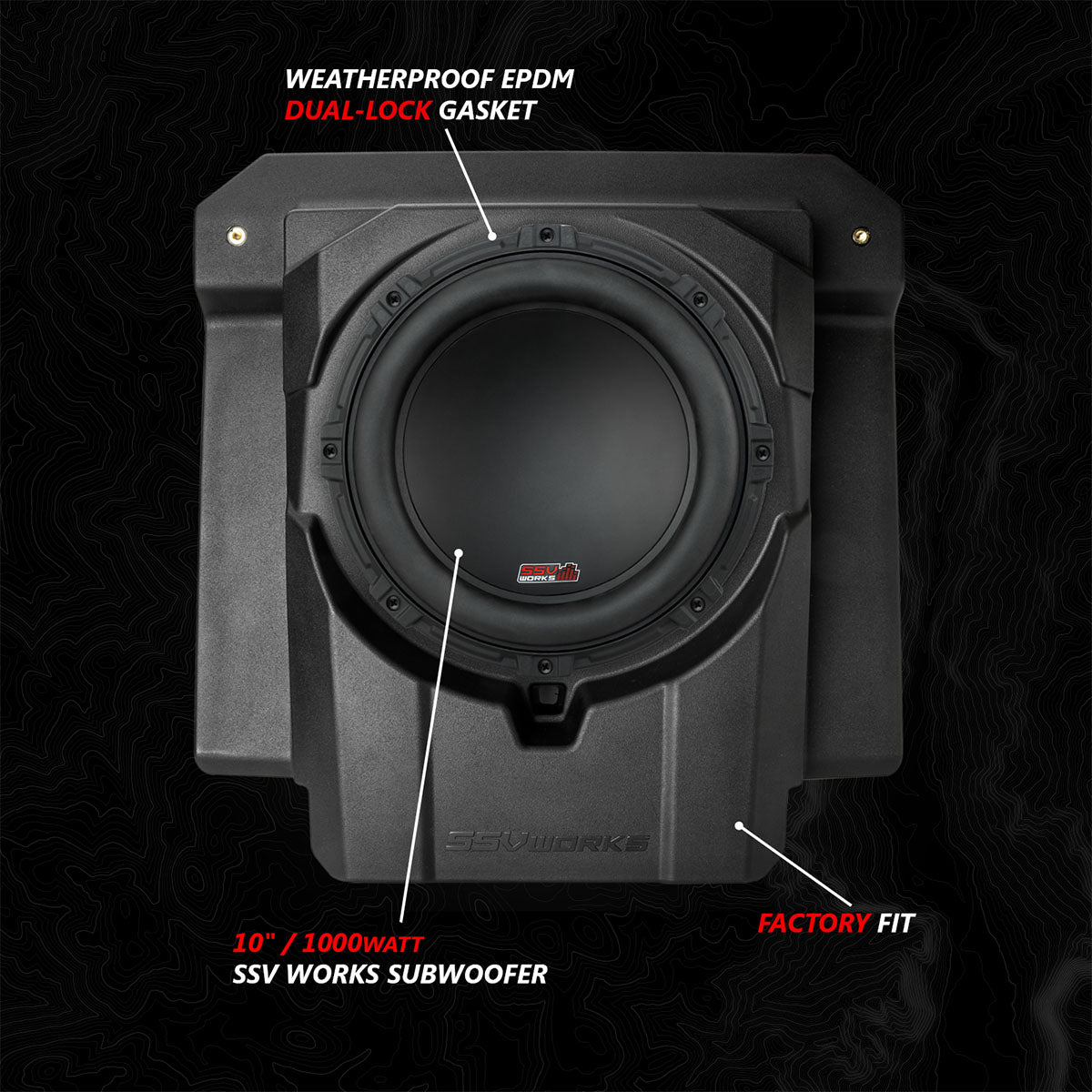ssv works 1000watt subwoofer for canam maverick r