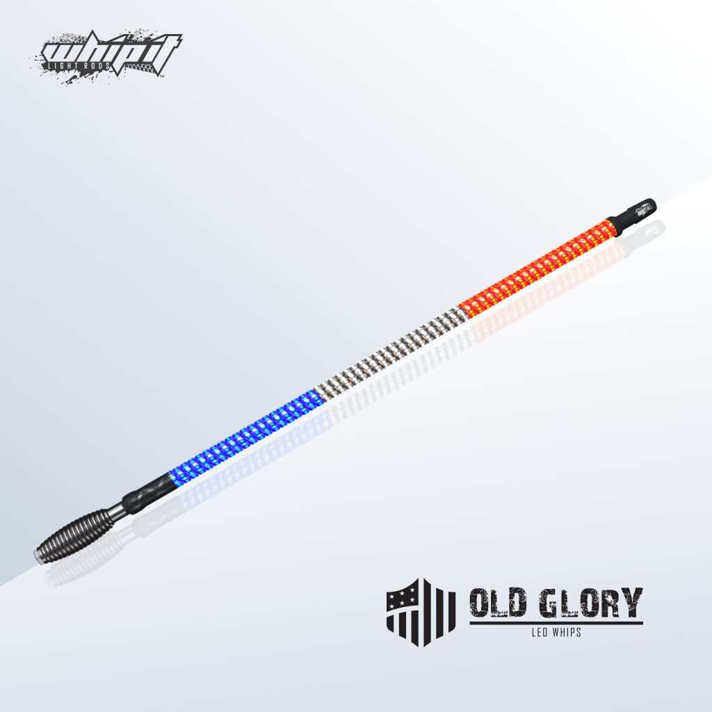Old Glory LED Whips – Super Bright Patriotic Illumination