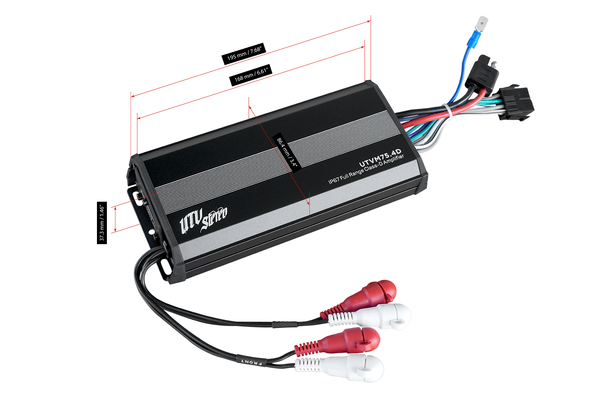M-Series 600W 4-Channel Amplifier | UTVM-75.4D KAWASAKI