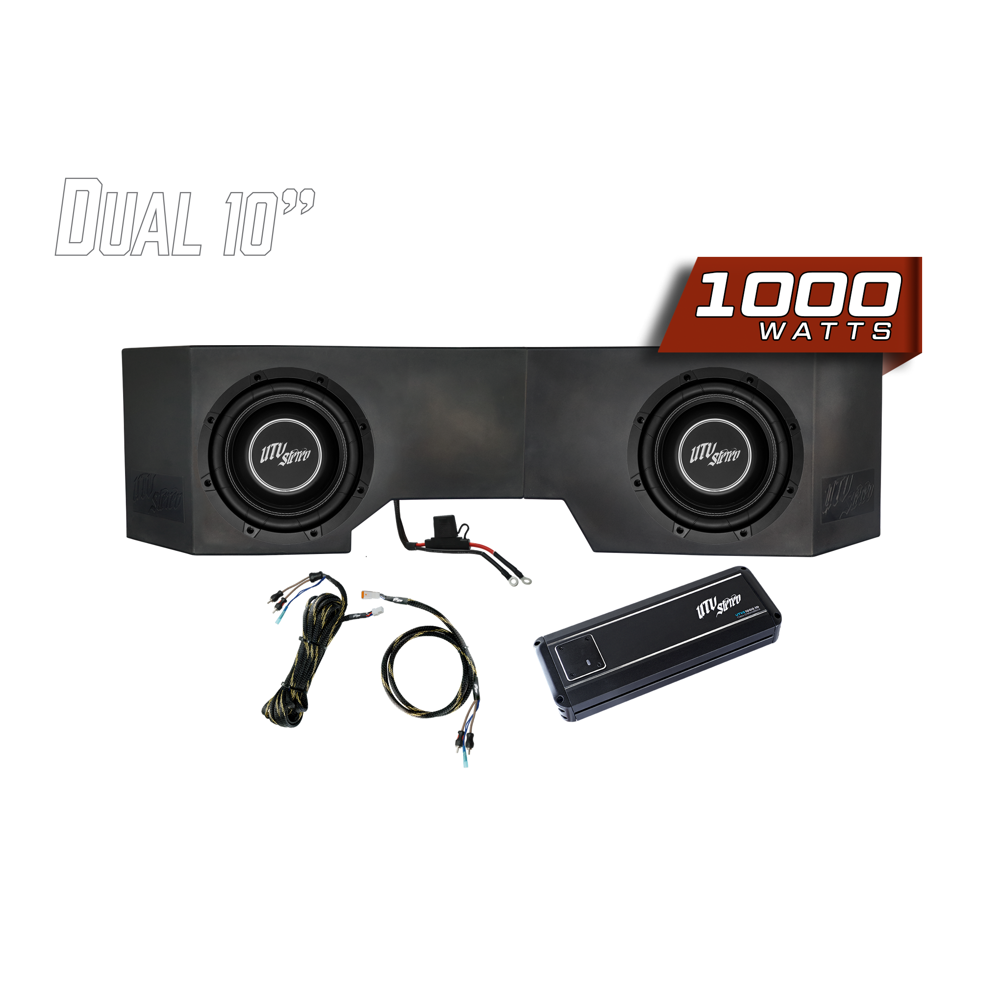 Can-Am® Defender HD10 1000W Dual 10" Subwoofer Kit | UTVS-DEF-SUB-1000-2