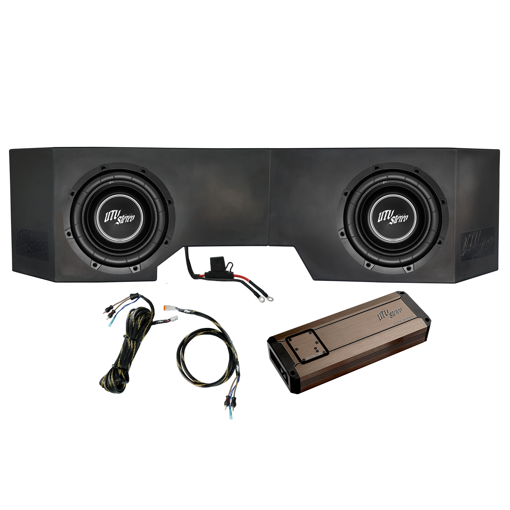 Can-Am® Defender HD10 1200W Dual 10" Subwoofer Kit | UTVS-DEF-SUB-1200-2
