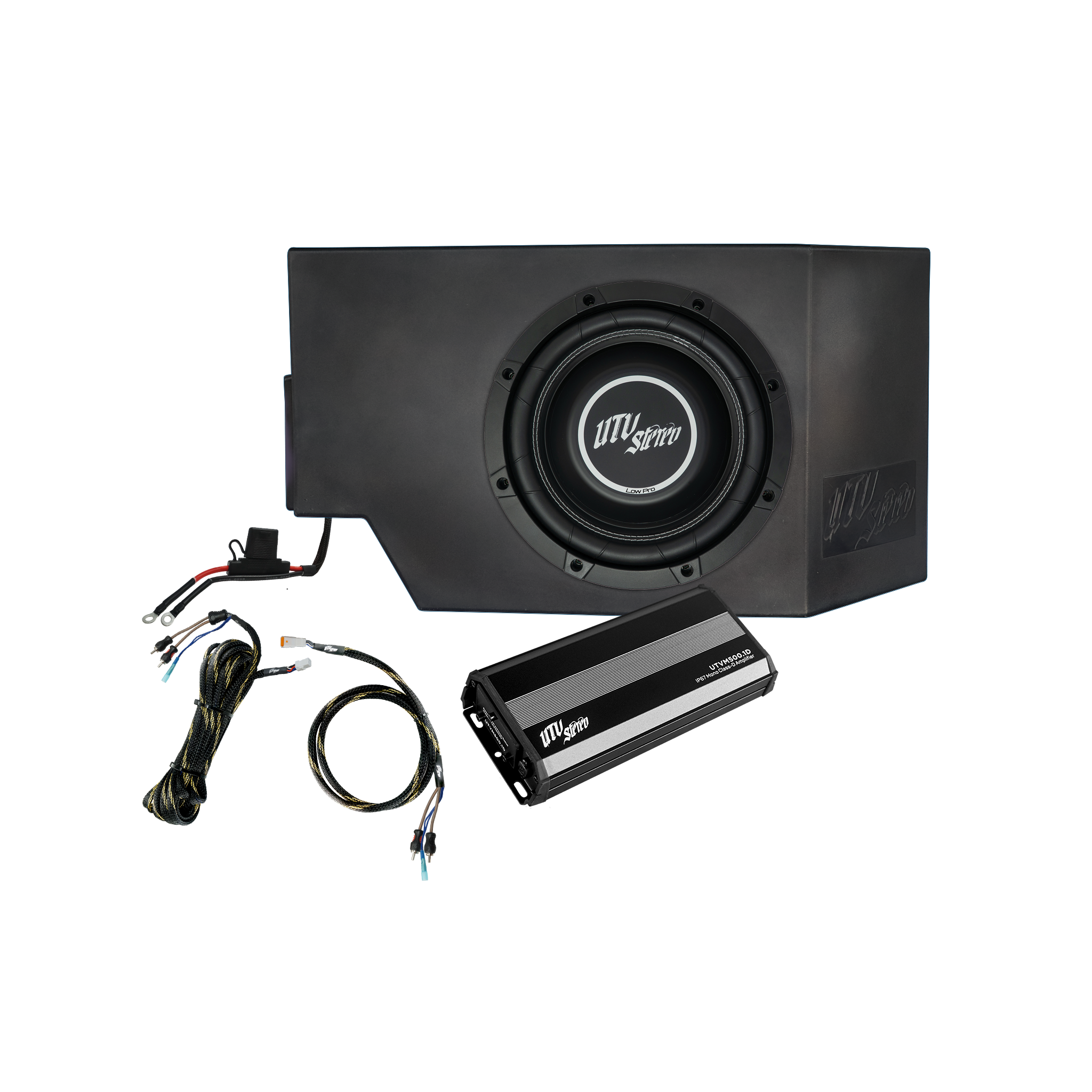 Can-Am® Defender HD10 500W Single Side 10" Subwoofer Kit | UTVS-DEF-SUB-500