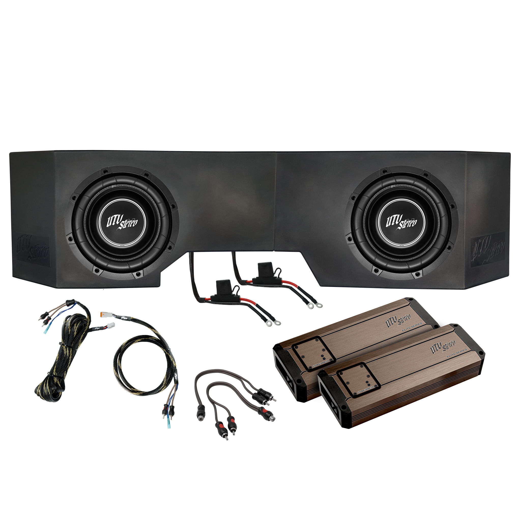 Can-Am® Defender HD10 2400W Dual 10"Subwoofer Kit | UTVS-DEF-SUB-2400-2