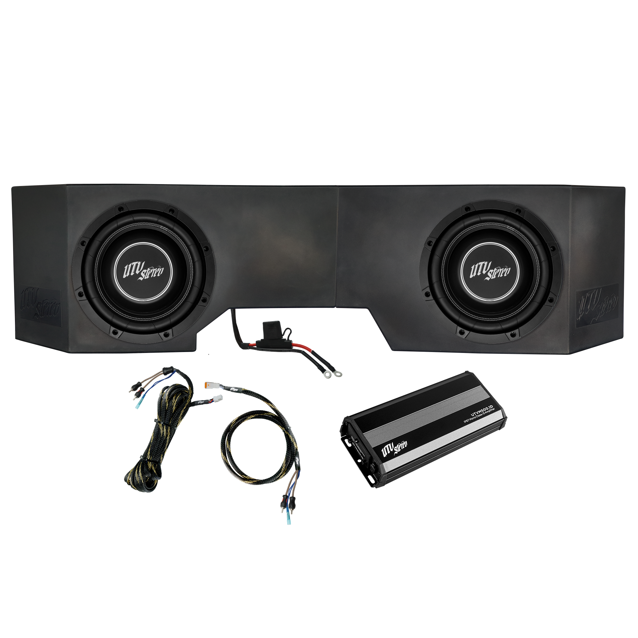 Can-Am® Defender HD10 500W Dual 10" Subwoofer Kit | UTVS-DEF-SUB-500-2