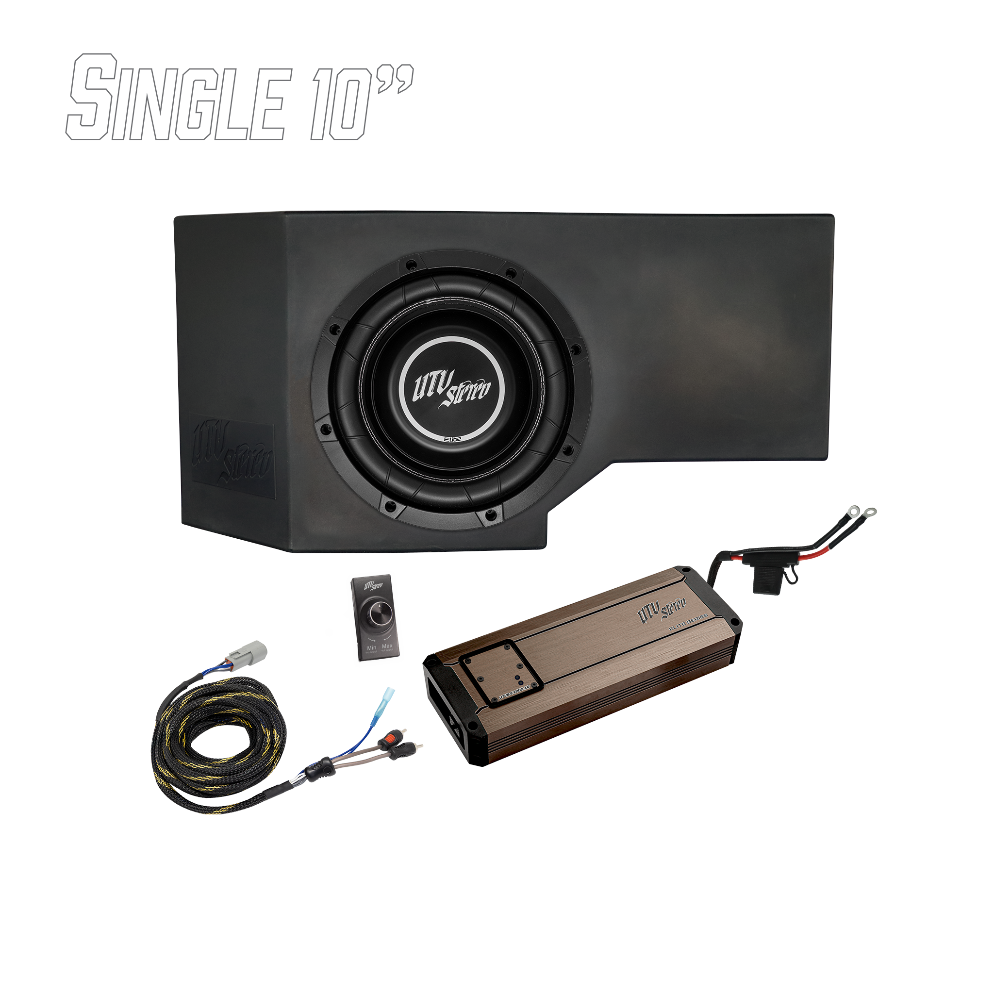 Can-Am® Defender HD11 1200W Single 10" Subwoofer Kit | UTVS-DEF2-1200-1-GO