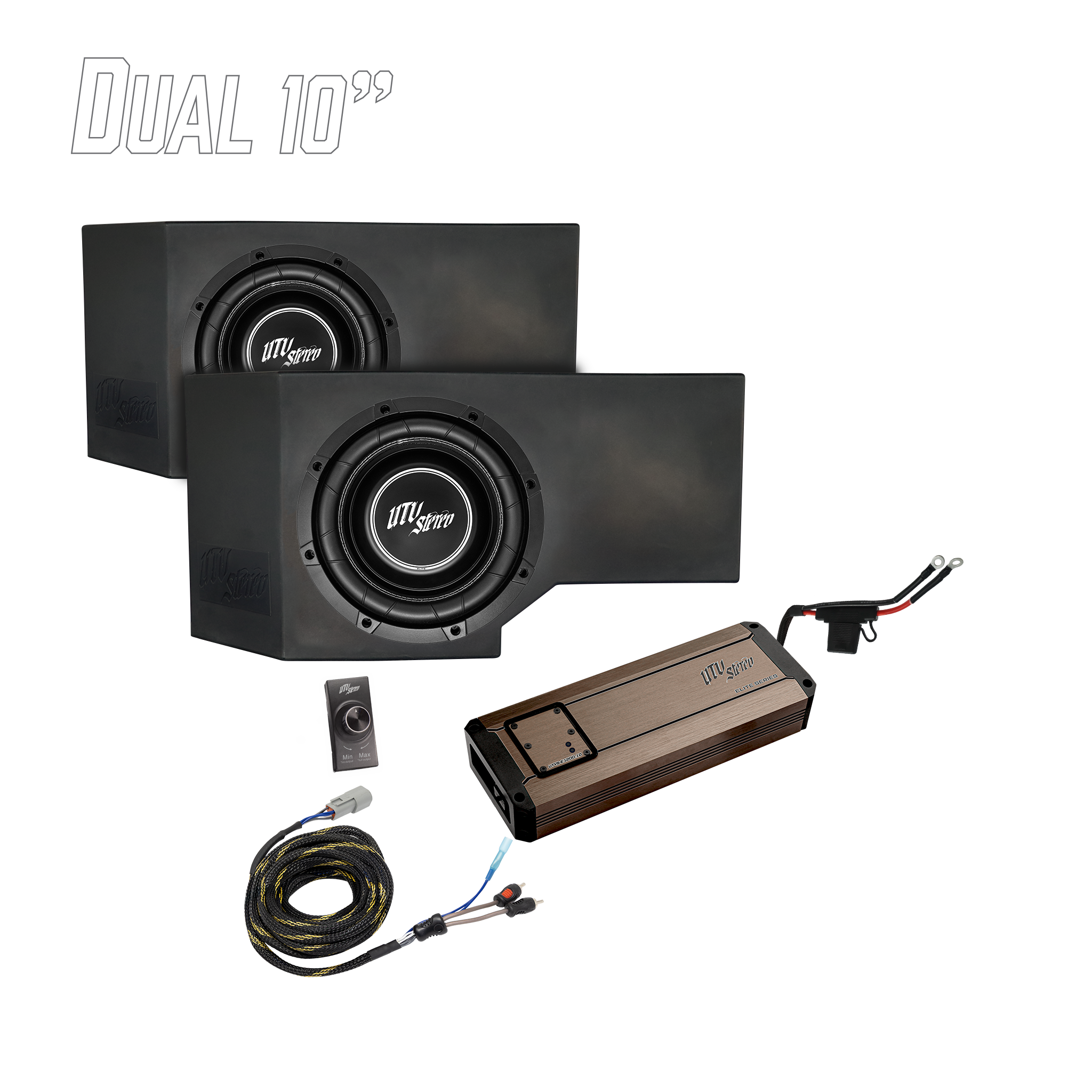 Can-Am® Defender HD11 1200W Dual 10" Subwoofer Kit | UTVS-DEF2-1200-2-GO