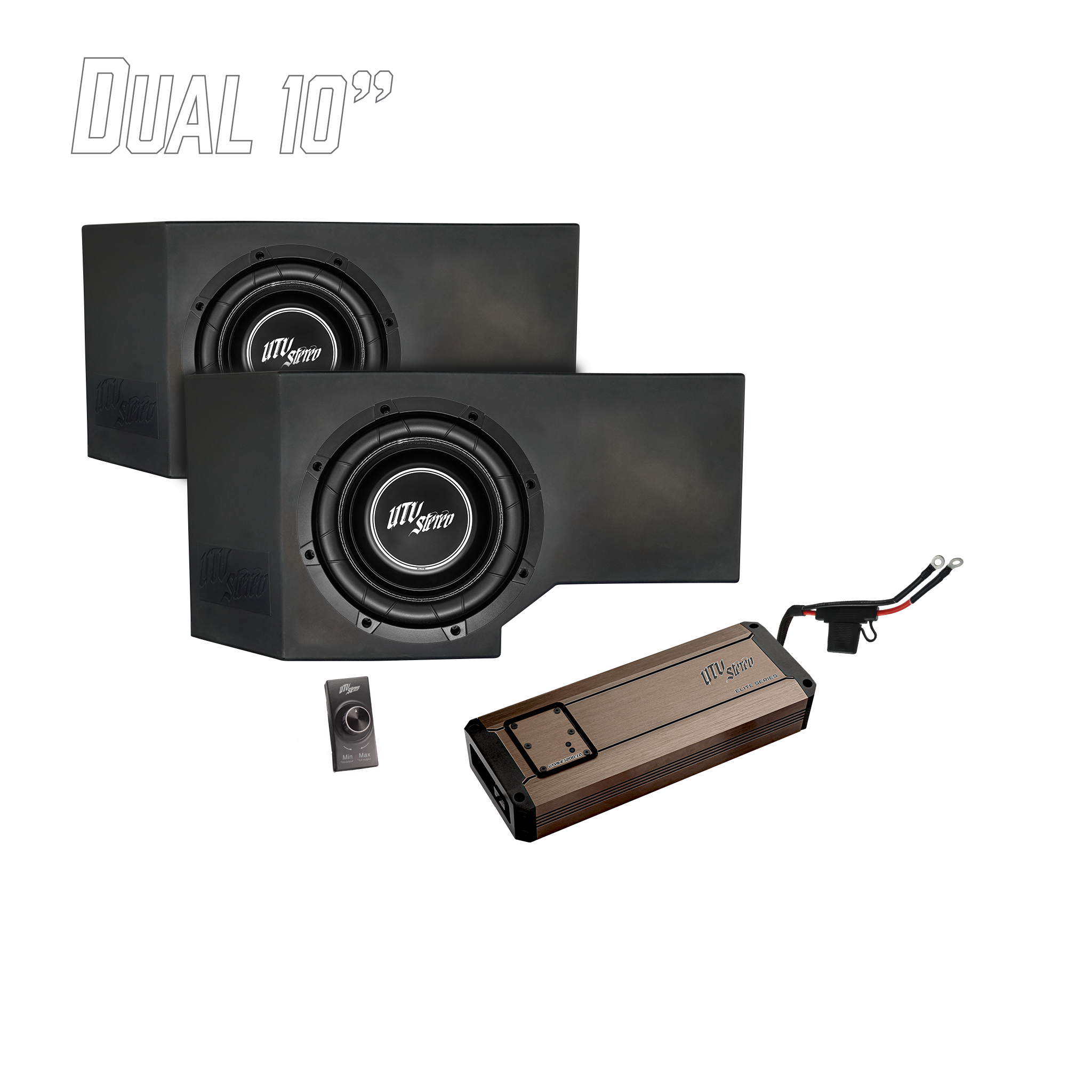 Can-Am® Defender HD11 1200W Dual 10" Subwoofer Kit | UTVS-DEF2-1200-2-GO