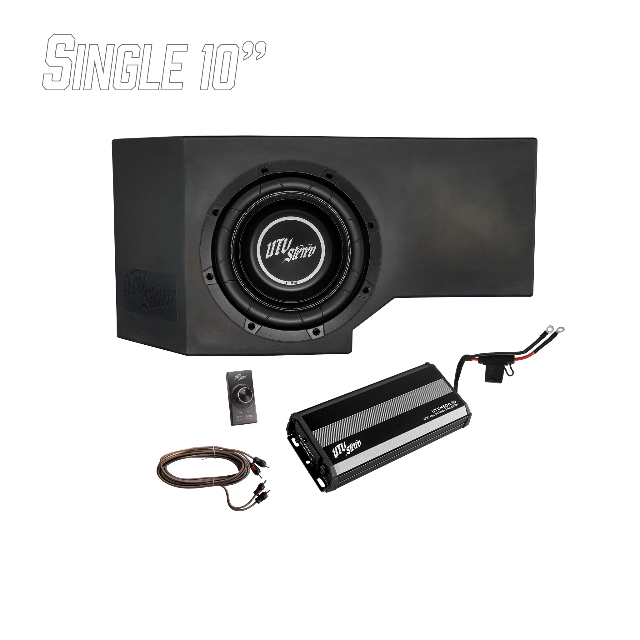 Can-Am® Defender HD11 500W Single 10" Subwoofer Kit | UTVS-DEF2-500-1-GO