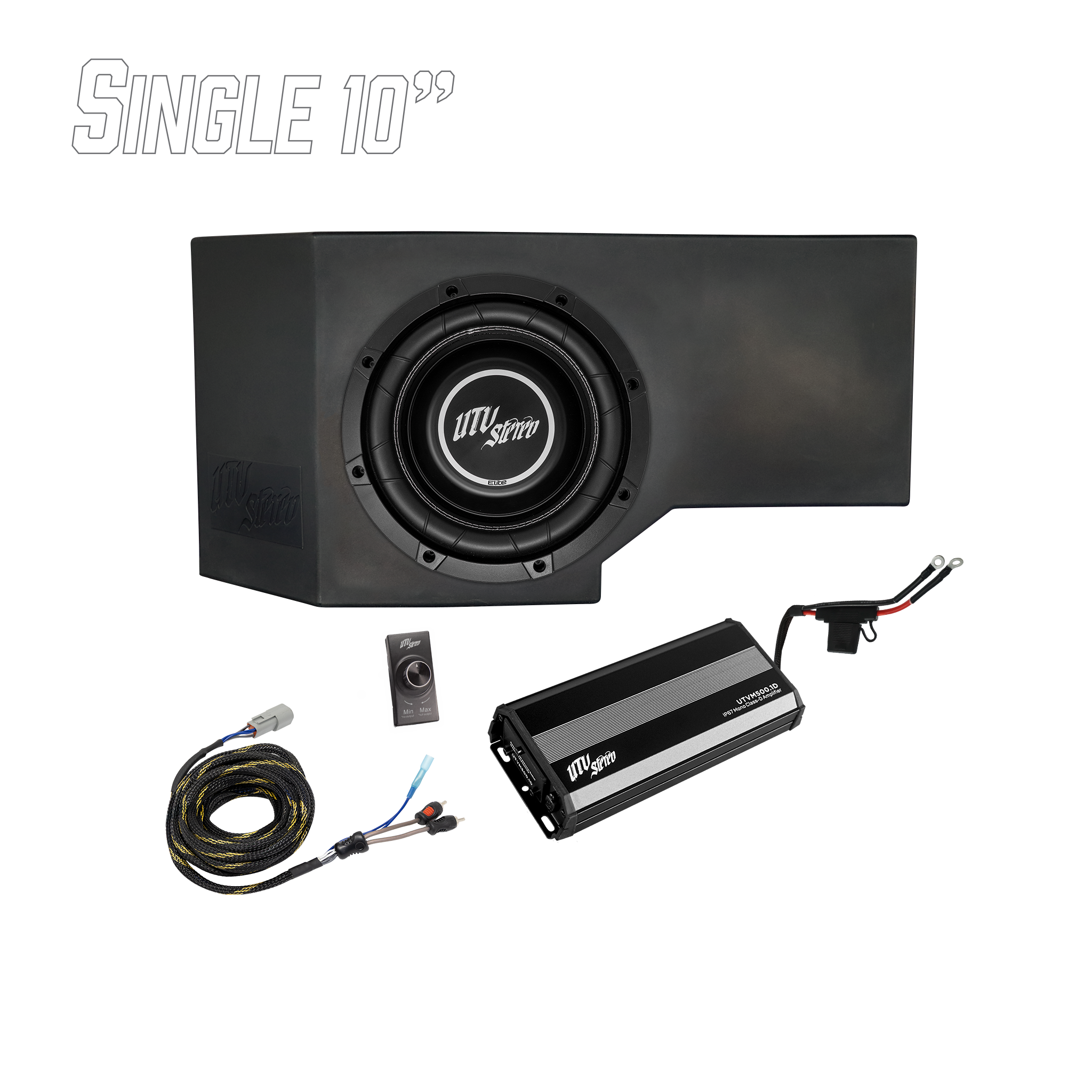Can-Am® Defender HD11 500W Single 10" Subwoofer Kit | UTVS-DEF2-500-1-GO