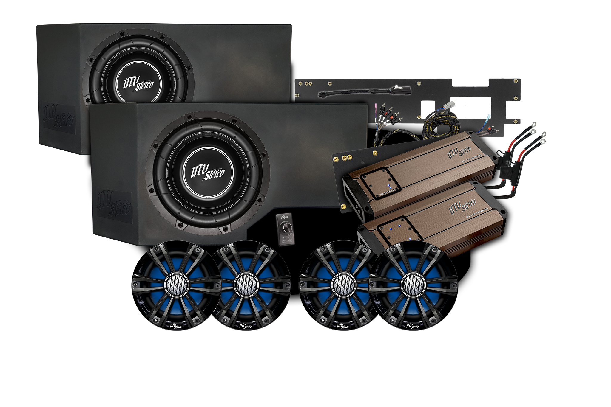 Can-Am® Defender HD11 BRP GO! Dual Subwoofer Stage 7 Stereo Kit | UTVS-DEF2-S7-GO