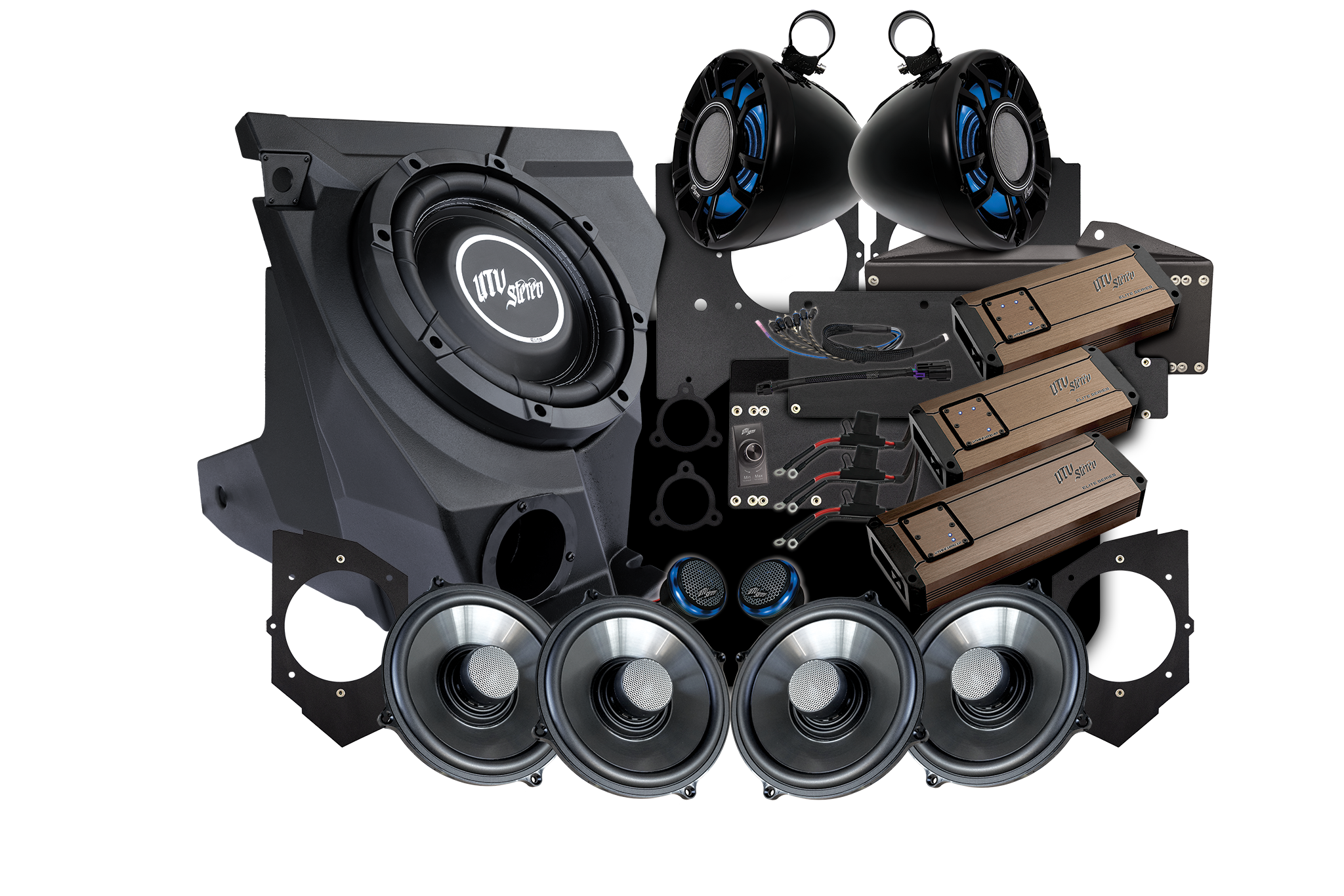 KAWASAKI® TERYX H2 GARMIN TREAD® Elite Stage 8 Stereo Kit | UTVS-H2-S8-GRM