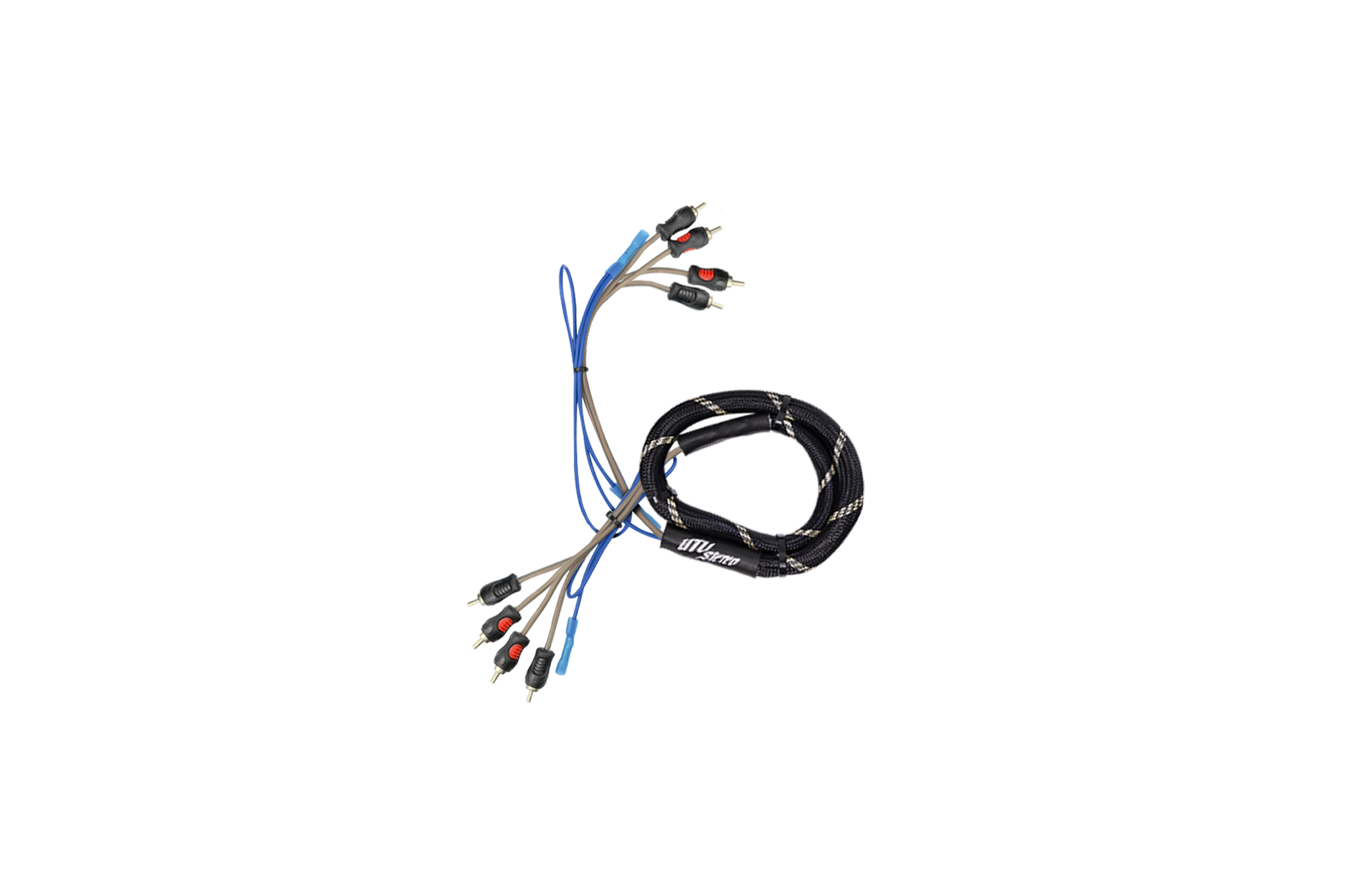 UTV Stereo 6-Channel RCA Harness - Front, Rear, Subwoofer, + Remote | UTVS-HRN-RCA-3