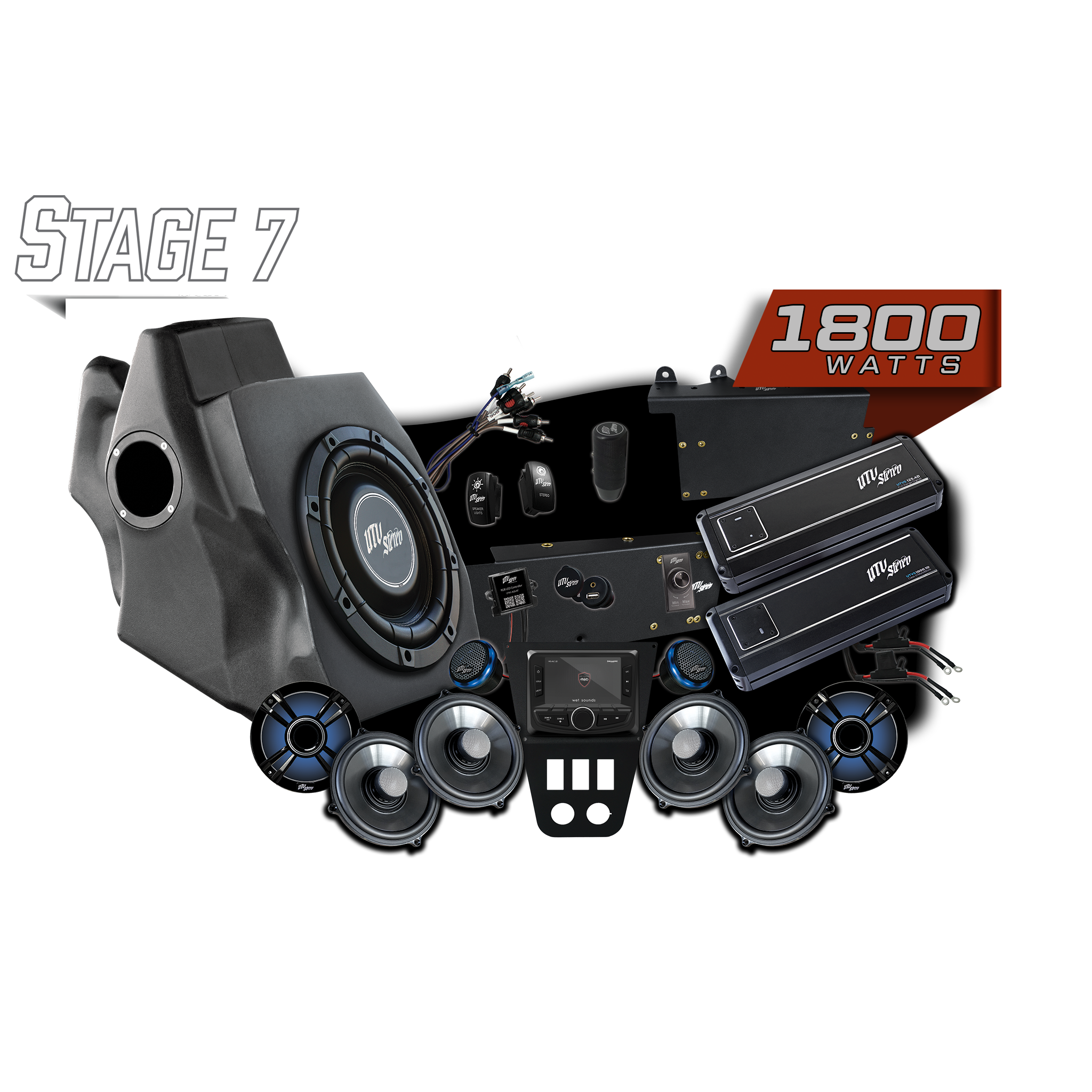 '20-'24 RZR® Pro Series Signature Stage 7 Stereo Kit | UTVS-PRO-S7-S