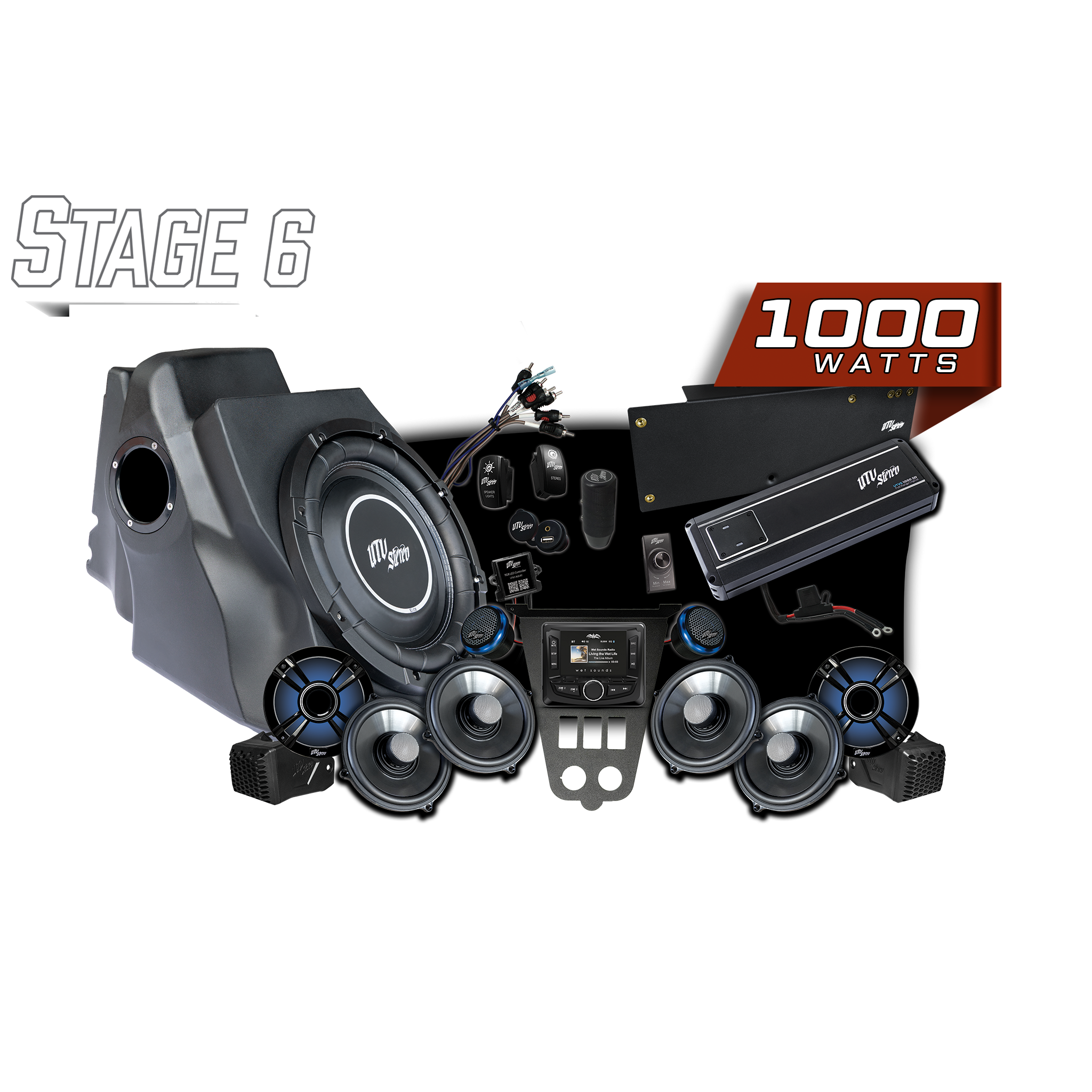'25-'26 RZR® Pro Series Signature Stage 6 Stereo Kit | UTVS-PRO2-S6-S