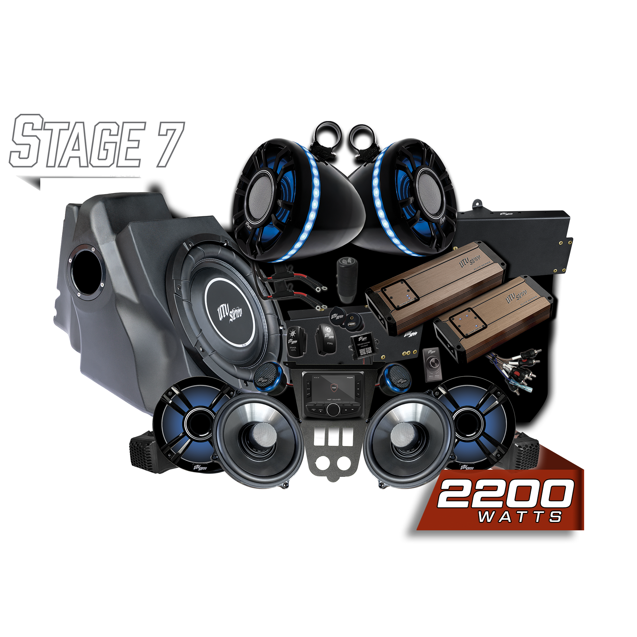 '25-'26 RZR® Pro Series Elite Stage 7 Stereo Kit | UTVS-PRO2-S7-E