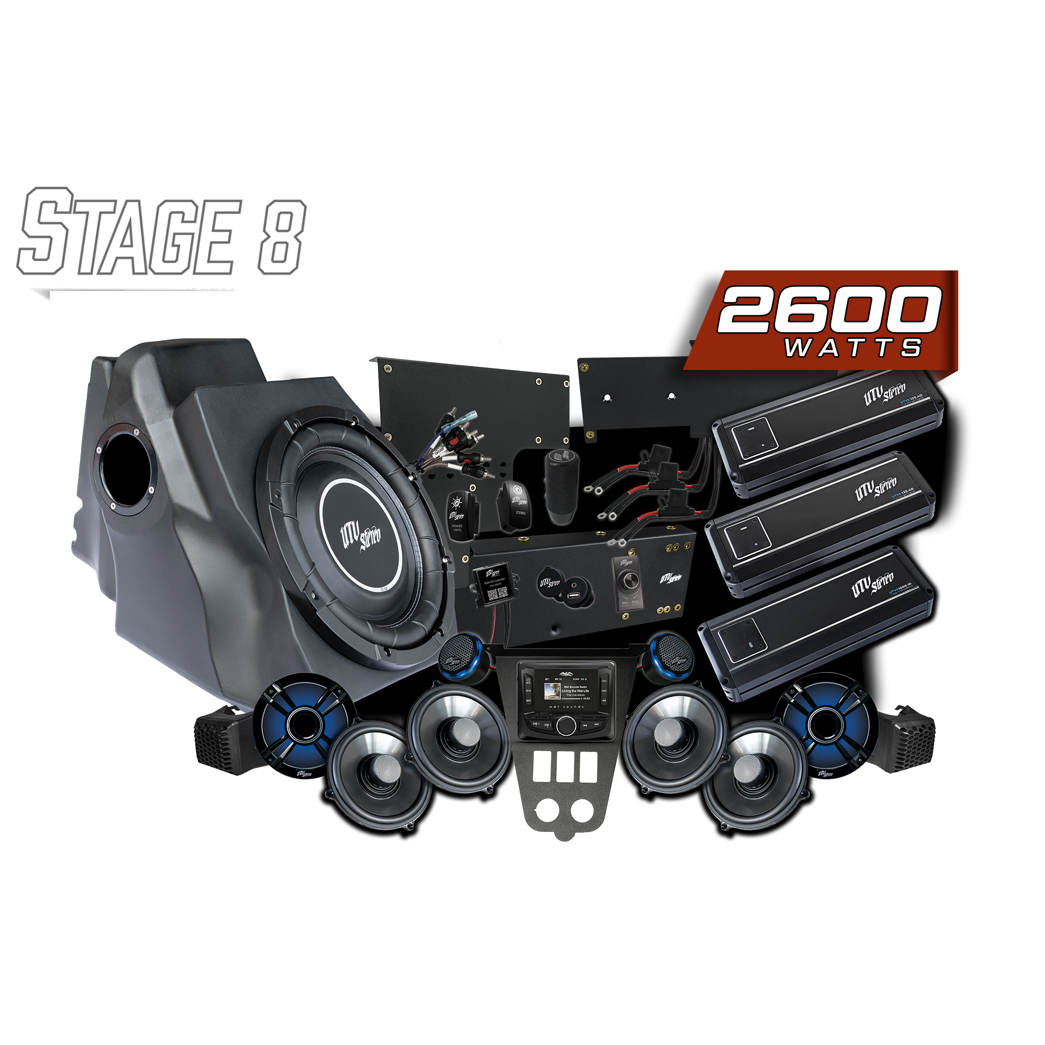 '25-'26 RZR® Pro Series Signature Stage 8 Stereo Kit | UTVS-PRO2-S8-S