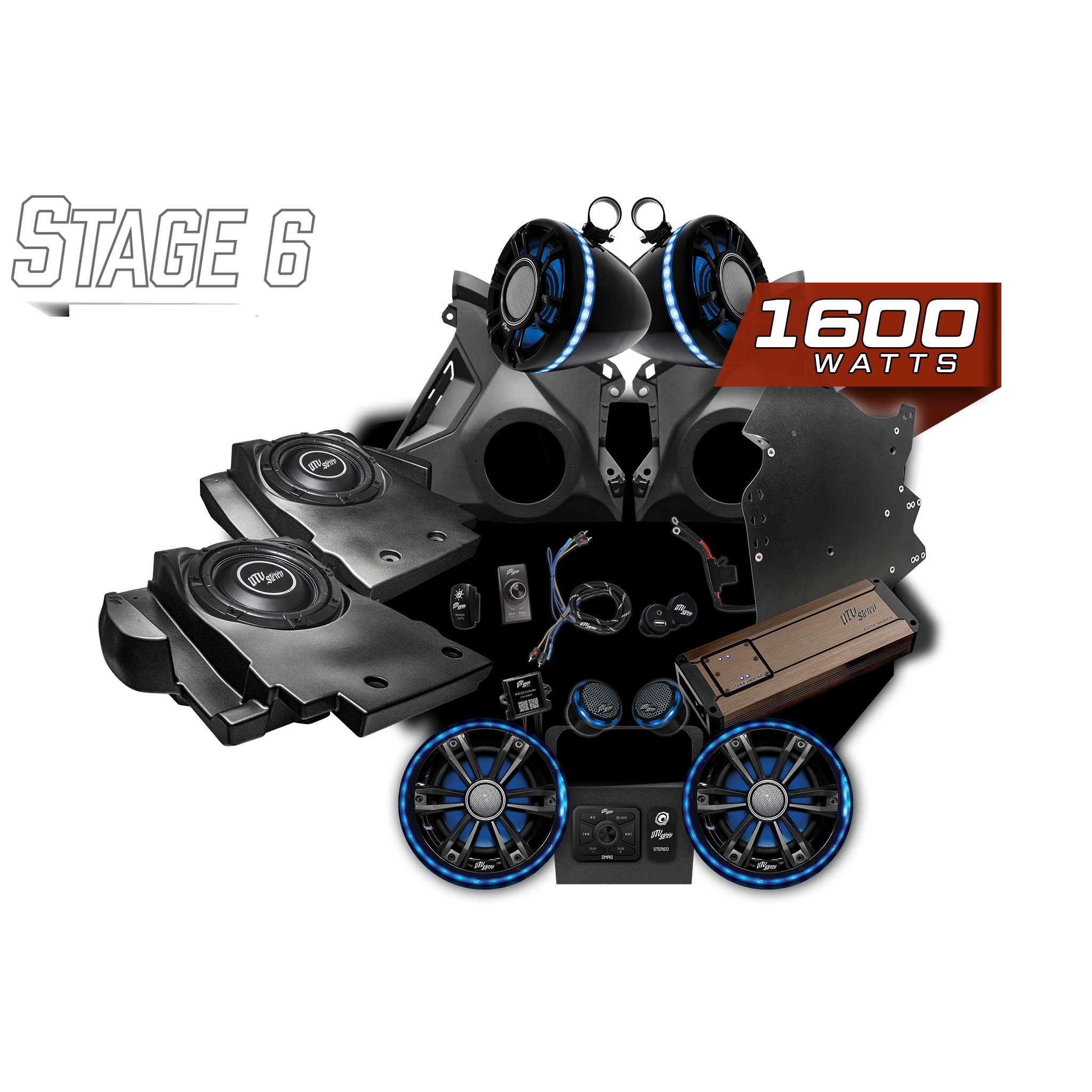 Can-Am® Maverick R Elite Series Stage 6 Stereo Kit | UTVS-R-S6-E