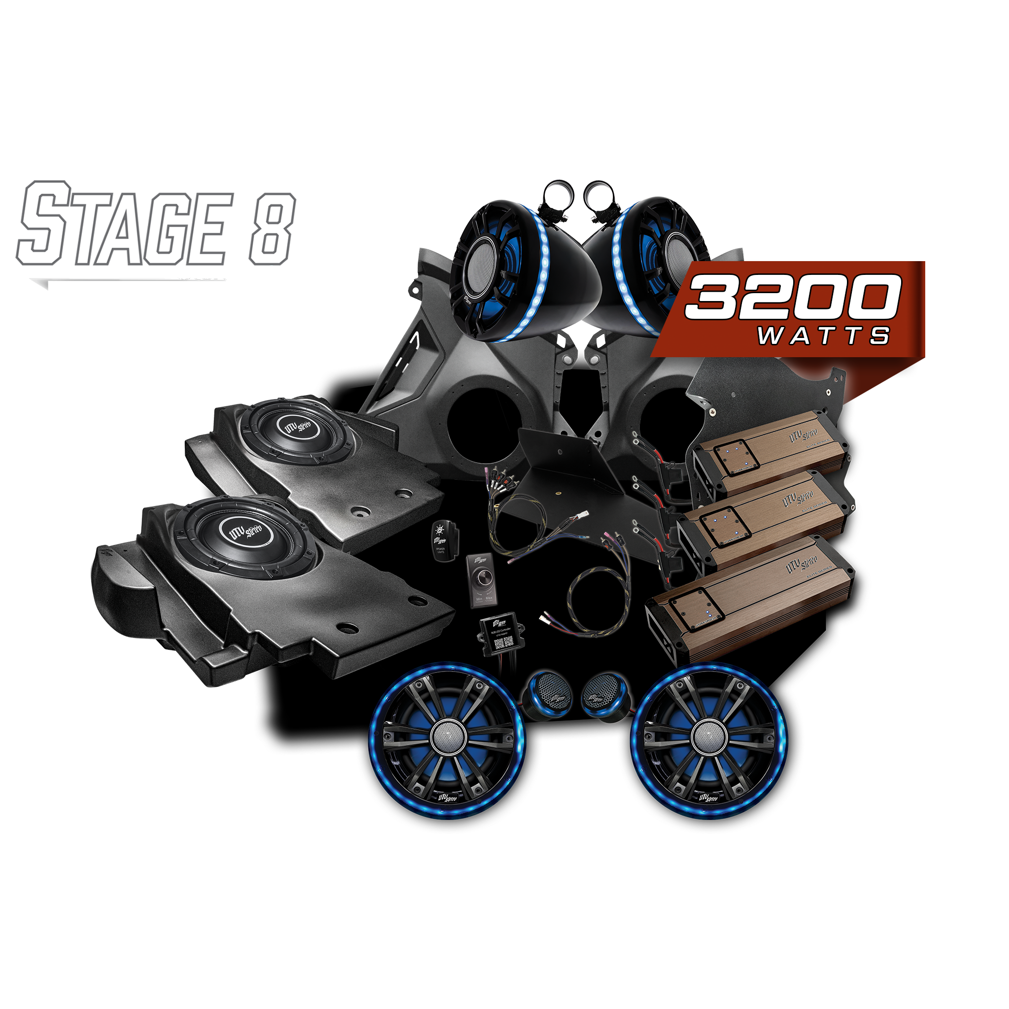 Can-Am® Maverick R BRP GO! Elite Series Stage 8 Stereo Kit | UTVS-R-S8-E-GO