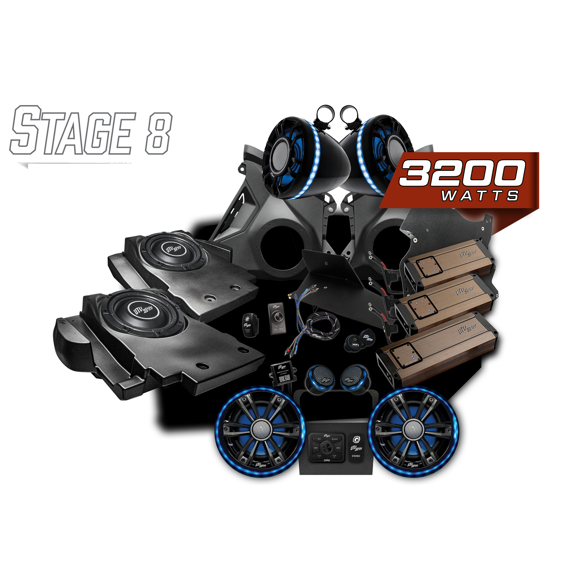 Can-Am® Maverick R Elite Series Stage 8 Stereo Kit | UTVS-R-S8-E