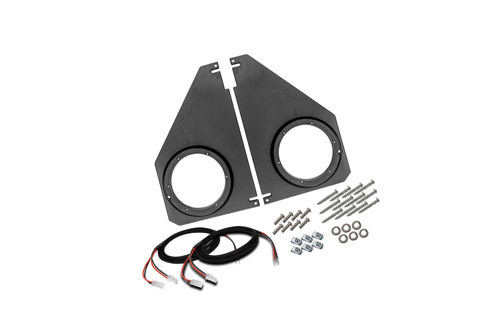 Polaris® Ranger 1500 Front Overhead Speaker Adapters (Pair) V2 | UTVS-RNG-OSA-FRONT