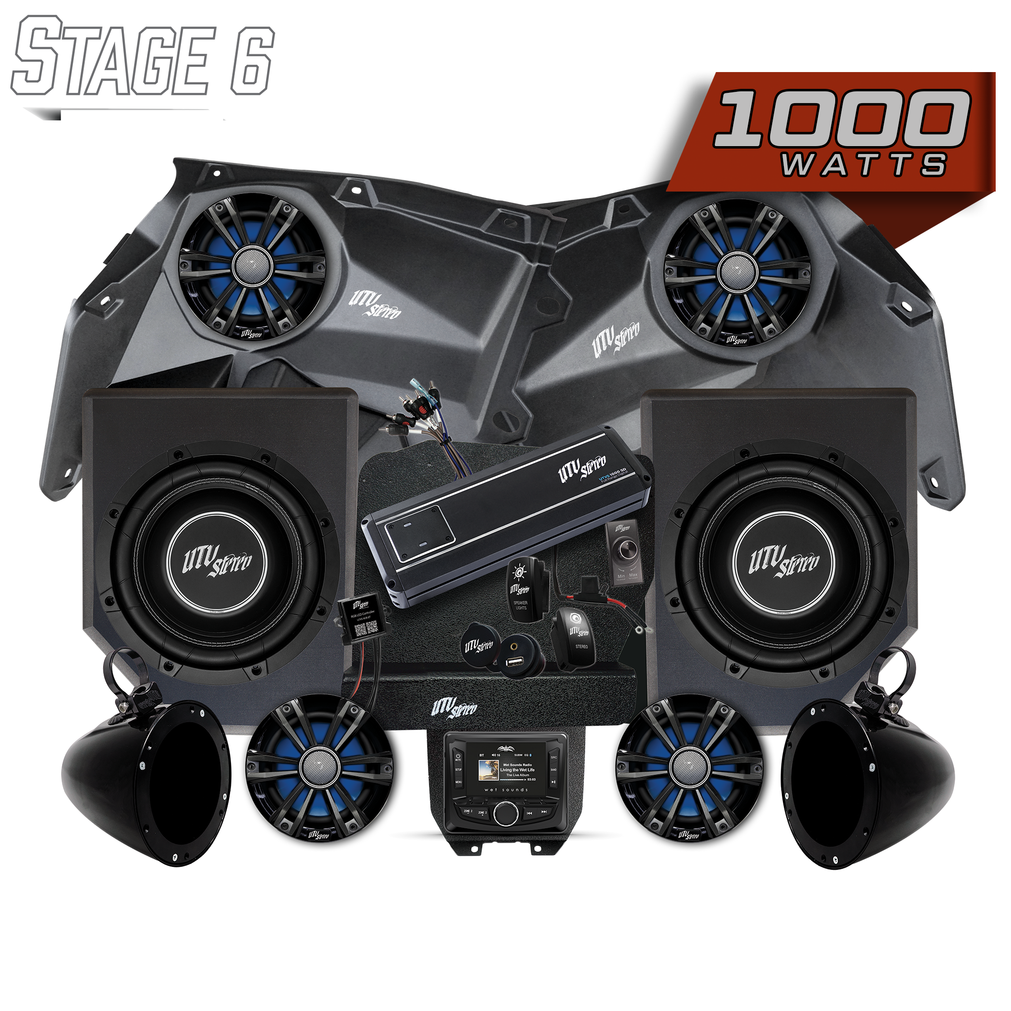 Can-Am® X3 Signature Series Stage 6 Stereo Kit | UTVS-X3-S6-S