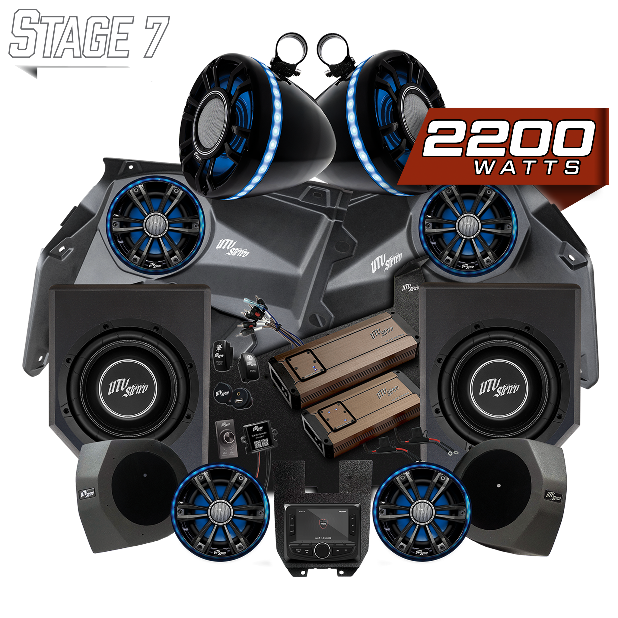 Can-Am® X3 Elite Series Stage 7 Stereo Kit | UTVS-X3-S7-E