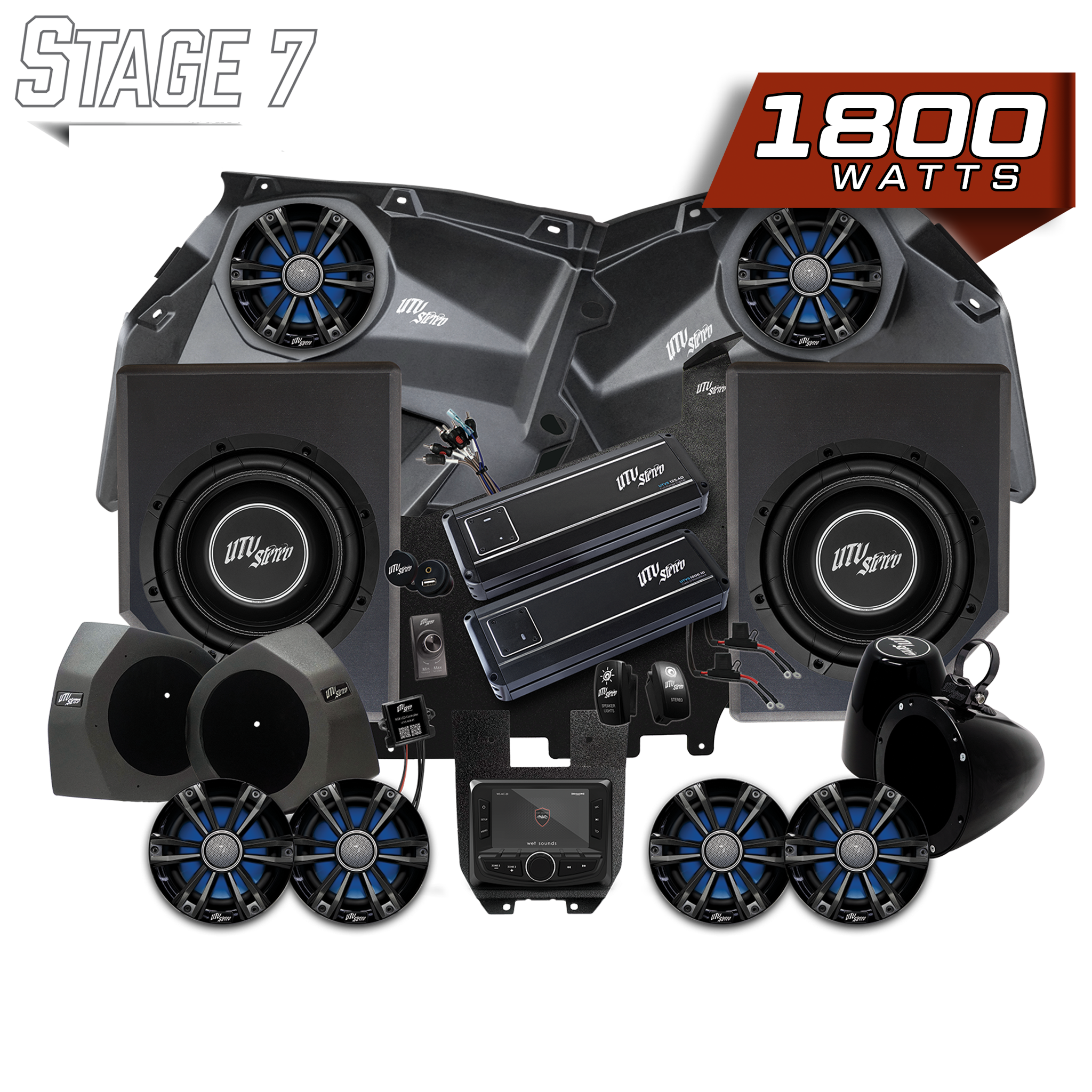 Can-Am® X3 Signature Series Stage 7 Stereo Kit | UTVS-X3-S7-S