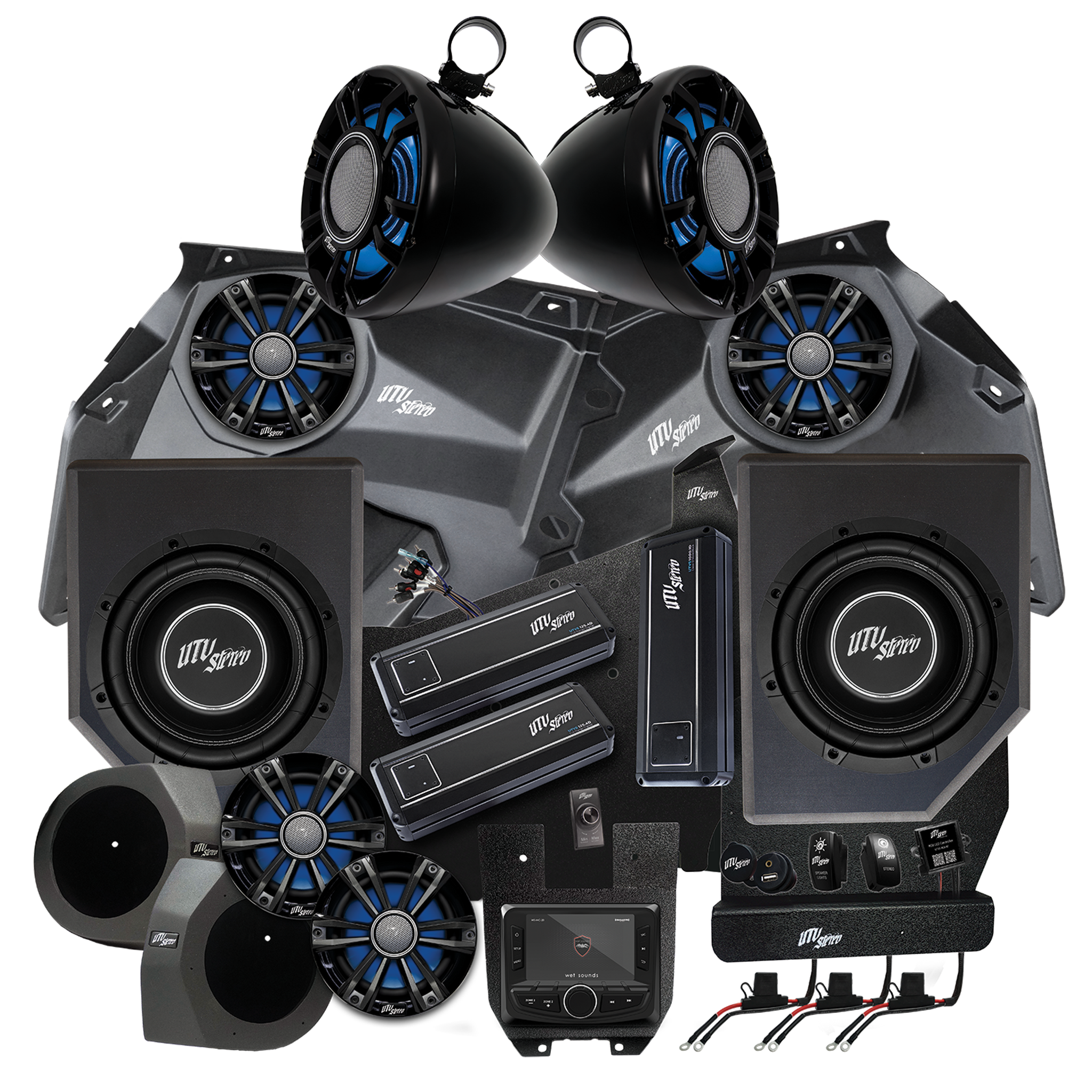 Can-Am® X3 Signature Series Stage 8 Stereo Kit | UTVS-X3-S8-S