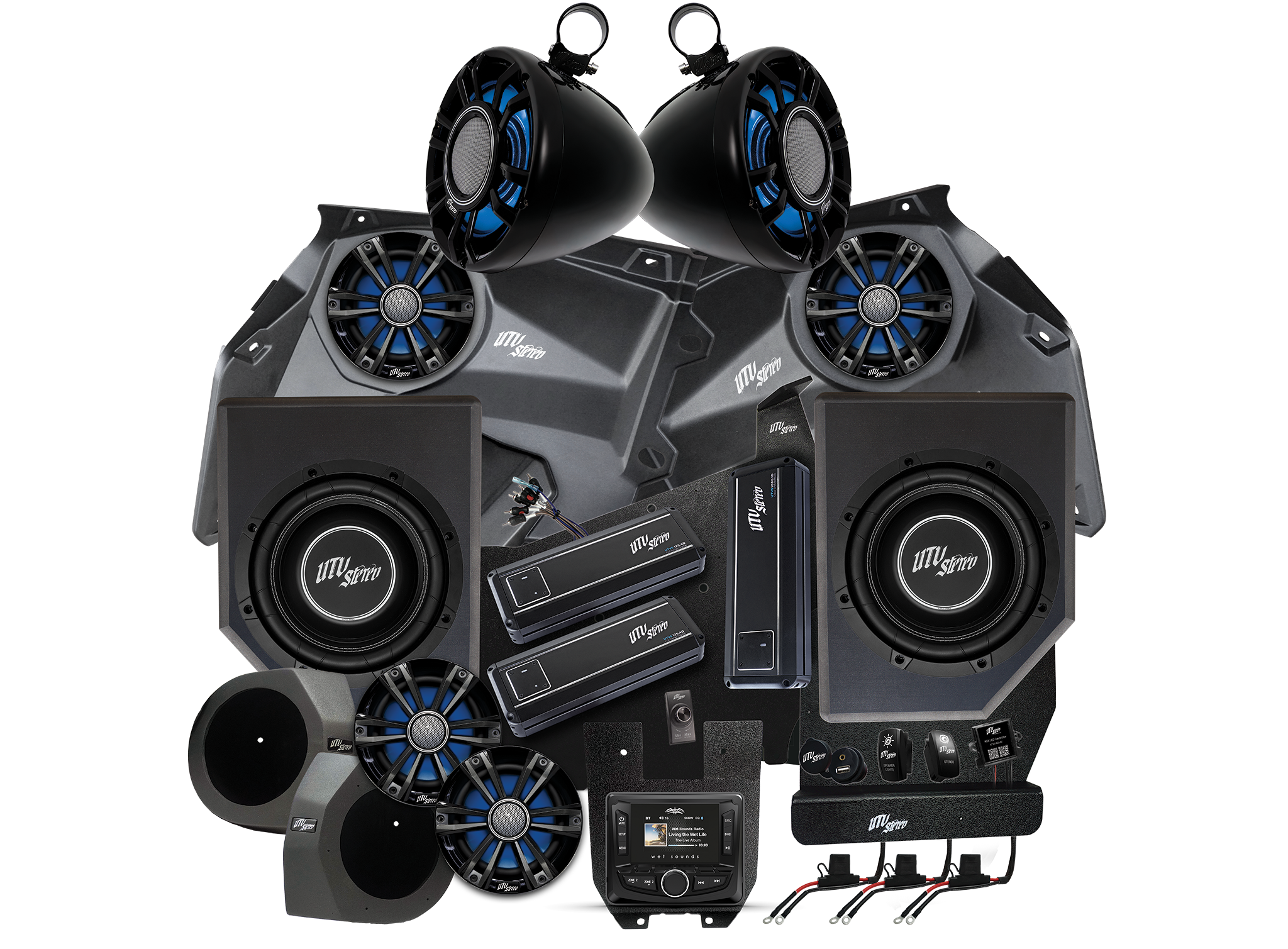 Can-Am® X3 Signature Series Stage 8 Stereo Kit | UTVS-X3-S8-S