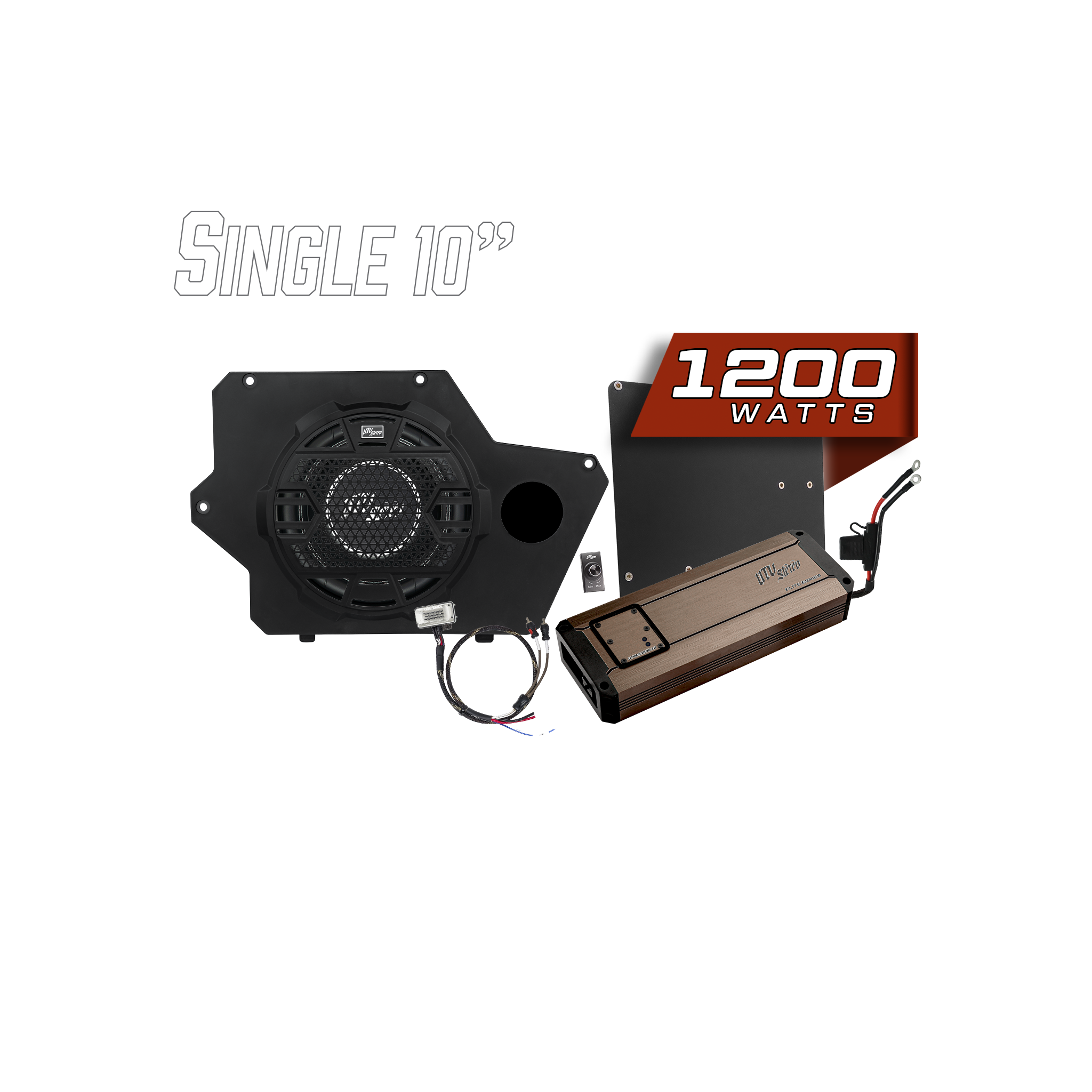 Polaris® Xpedition 1200W 10" Subwoofer Kit | UTVS-XPD-SUB-1200-1