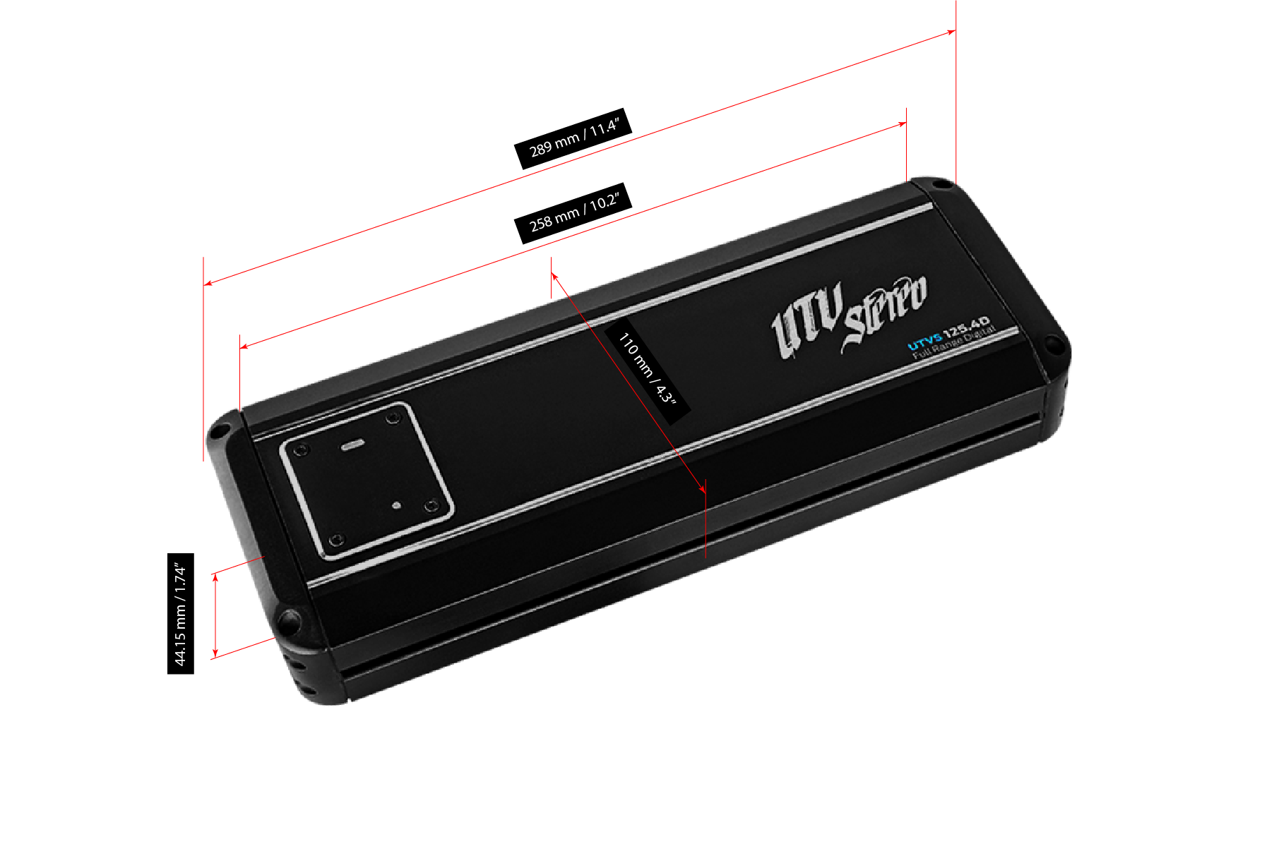 Signature Series 800W 4-Channel Amplifier | UTVS125.4D Kawasaki