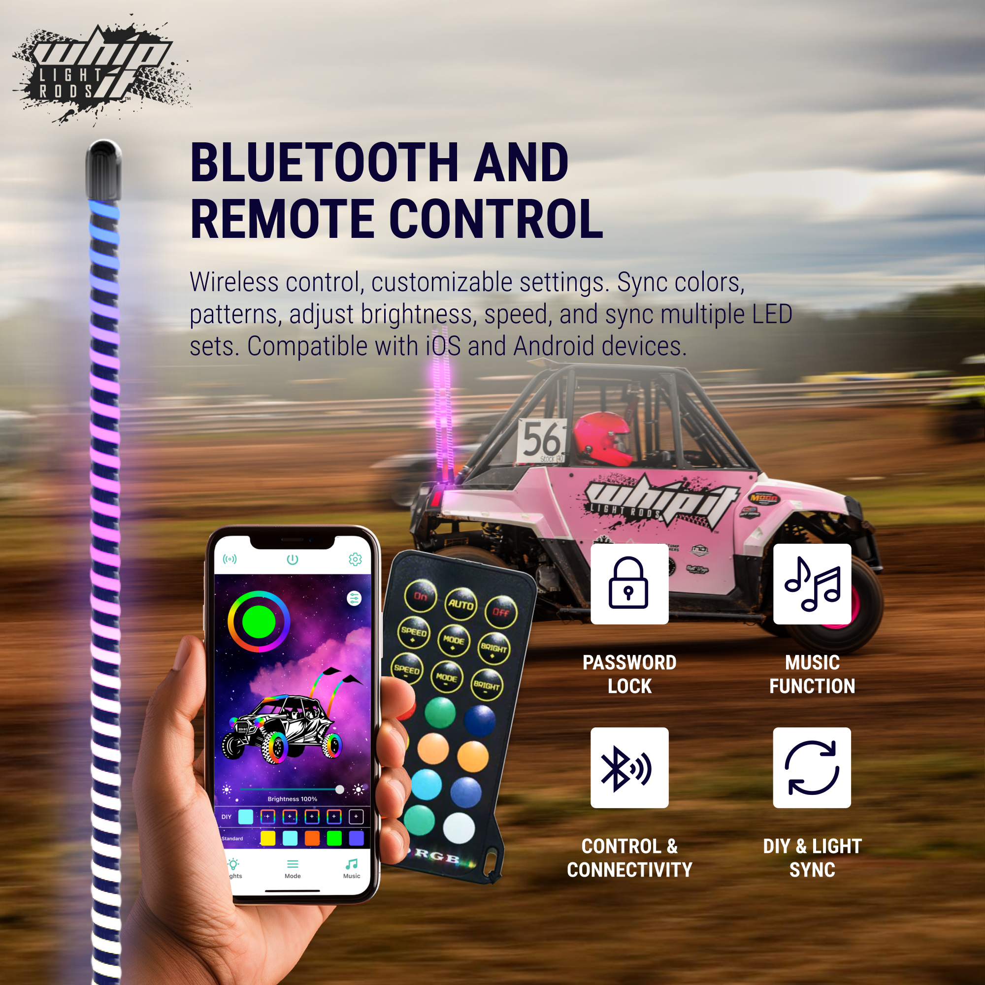 Angel LED Whips: Illuminate Your Journey with COB Technology!