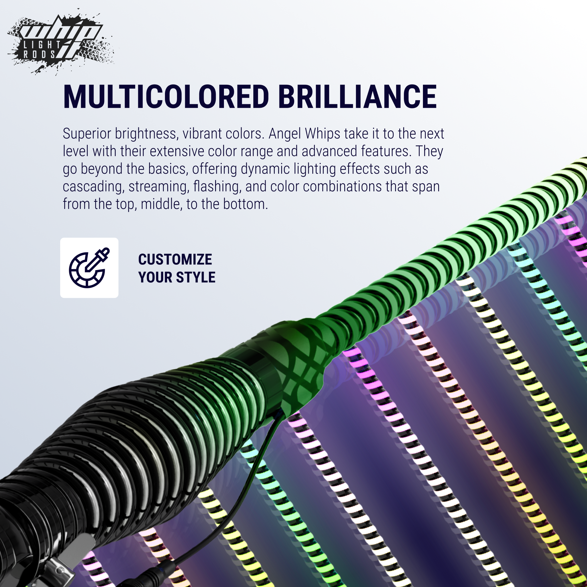 Angel LED Whips: Illuminate Your Journey with COB Technology!