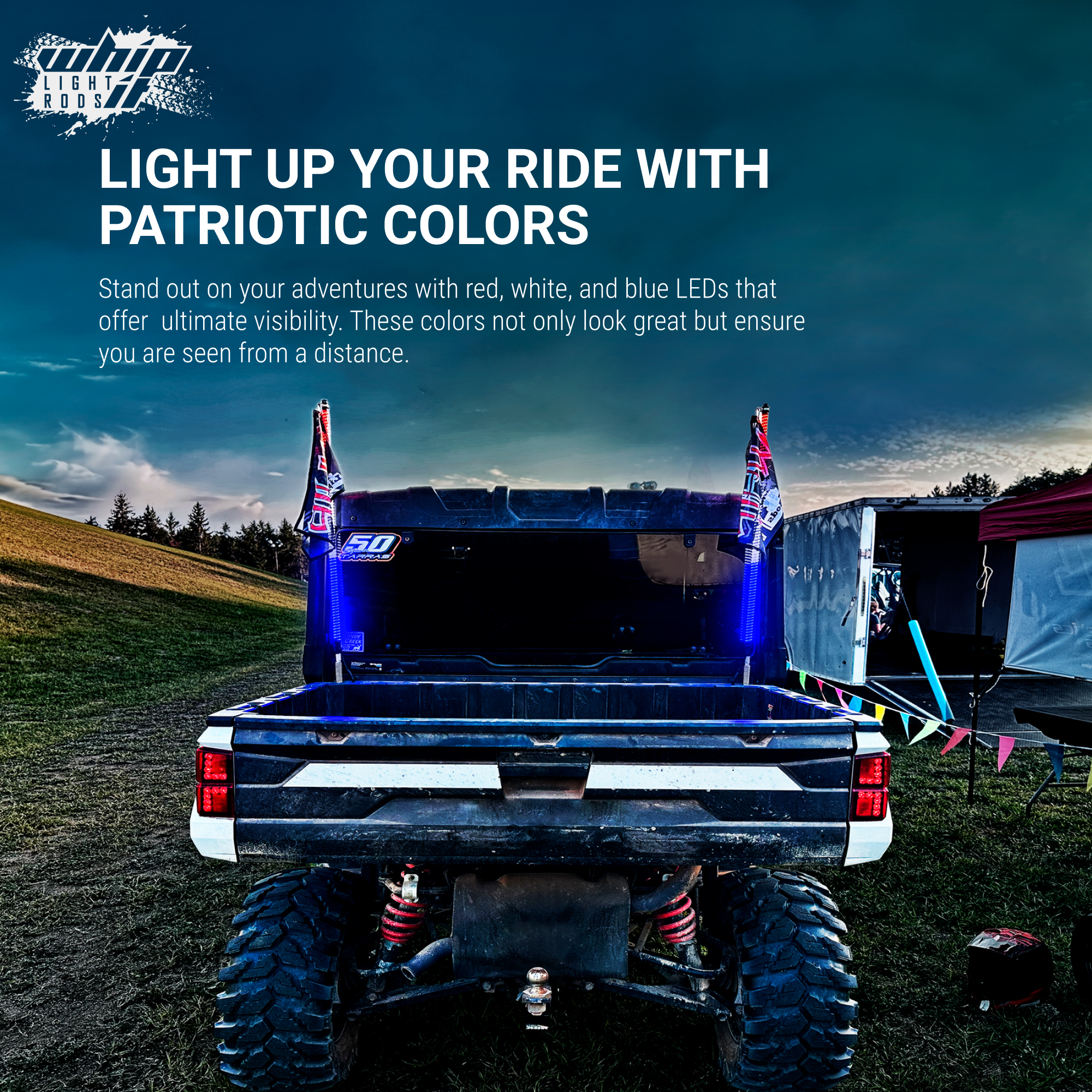 Old Glory LED Whips – Super Bright Patriotic Illumination