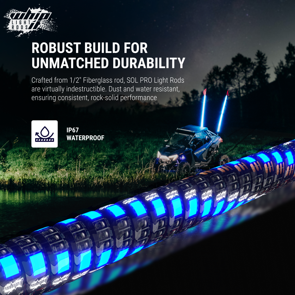 SOL LED Whips: The Brightest and Most Advanced Whips on the Market!