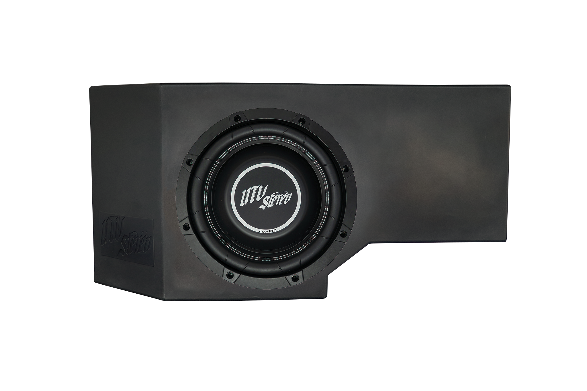 Can-Am® Defender HD11 Vented 10" Front Passenger Subwoofer Enclosure Unloaded | UTVS-DEF2-VENC-PASS-10-FRONT