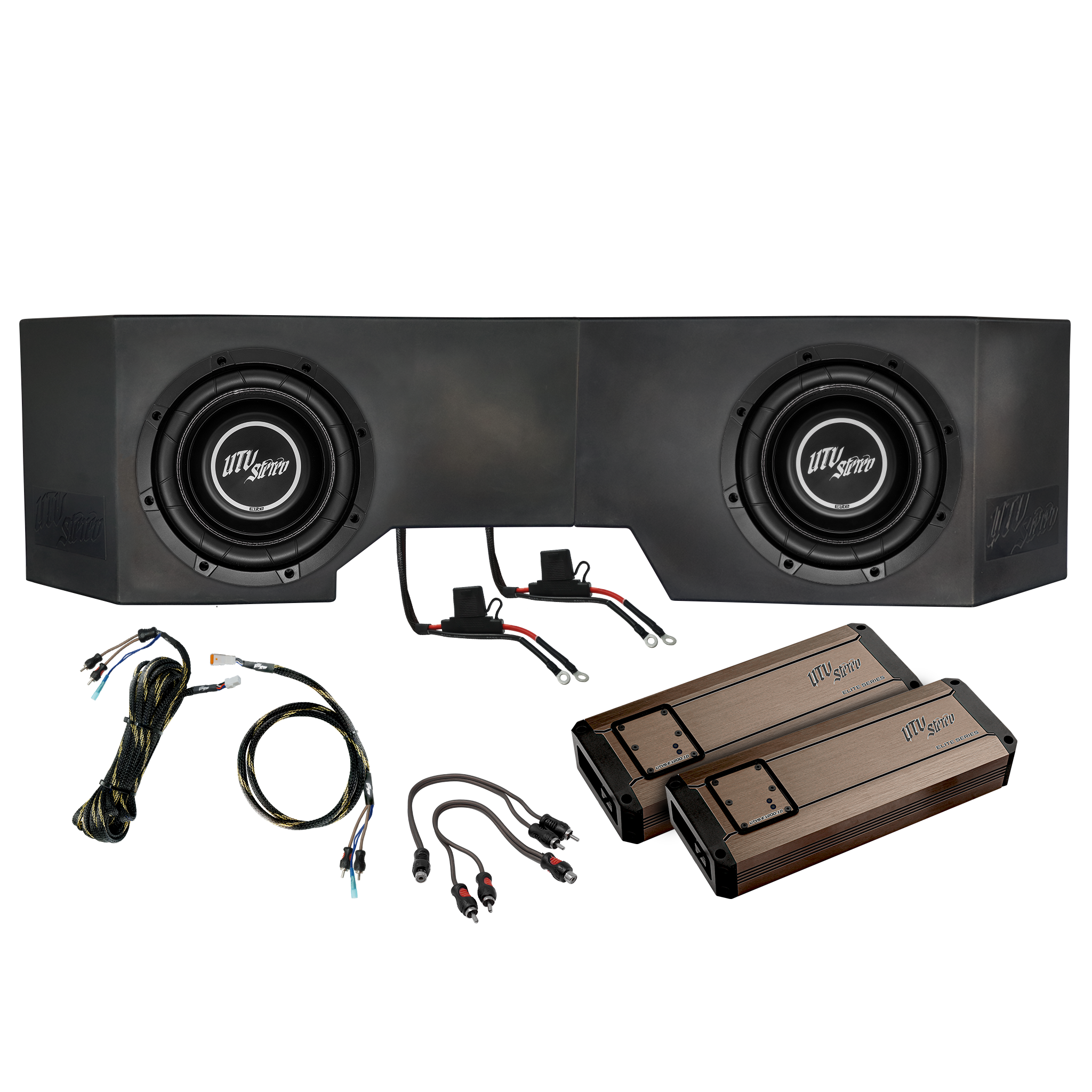Can-Am® Defender HD10 2400W Dual 10"Subwoofer Kit | UTVS-DEF-SUB-2400-2