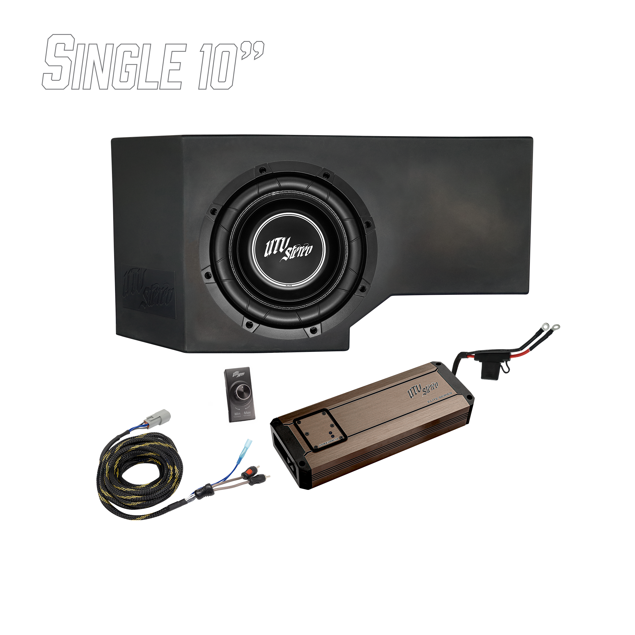 Can-Am® Defender HD11 1200W Single 10" Subwoofer Kit | UTVS-DEF2-1200-1-GO