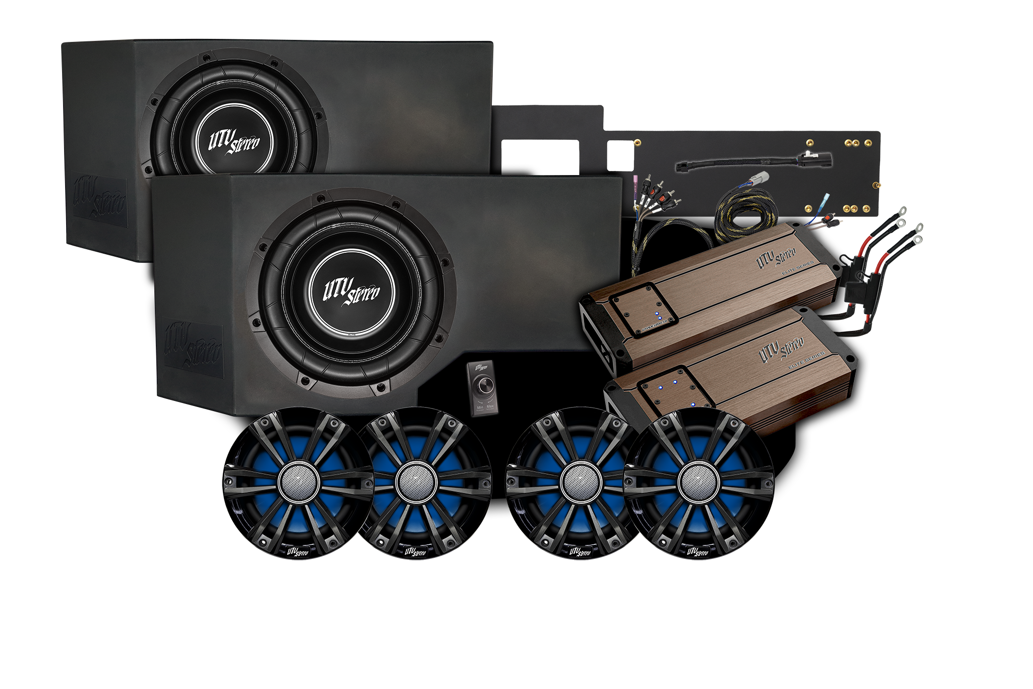 Can-Am® Defender HD11 BRP GO! Dual Subwoofer Stage 7 Stereo Kit | UTVS-DEF2-S7-GO