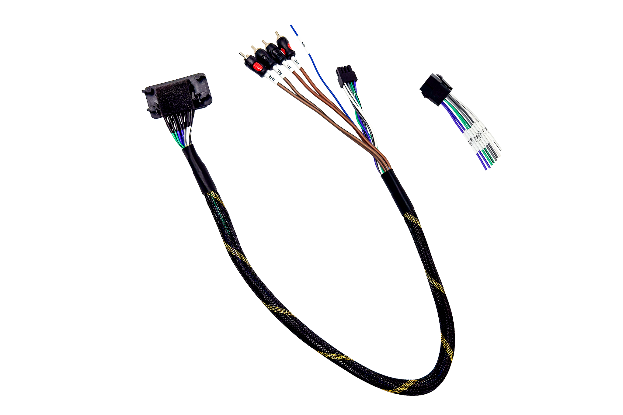 '20-'26 RZR® Pro Series Ride Command Front & Rear RCA Output + Speaker Wire & Remote | UTVS-PRO-RC-RCA-OUT