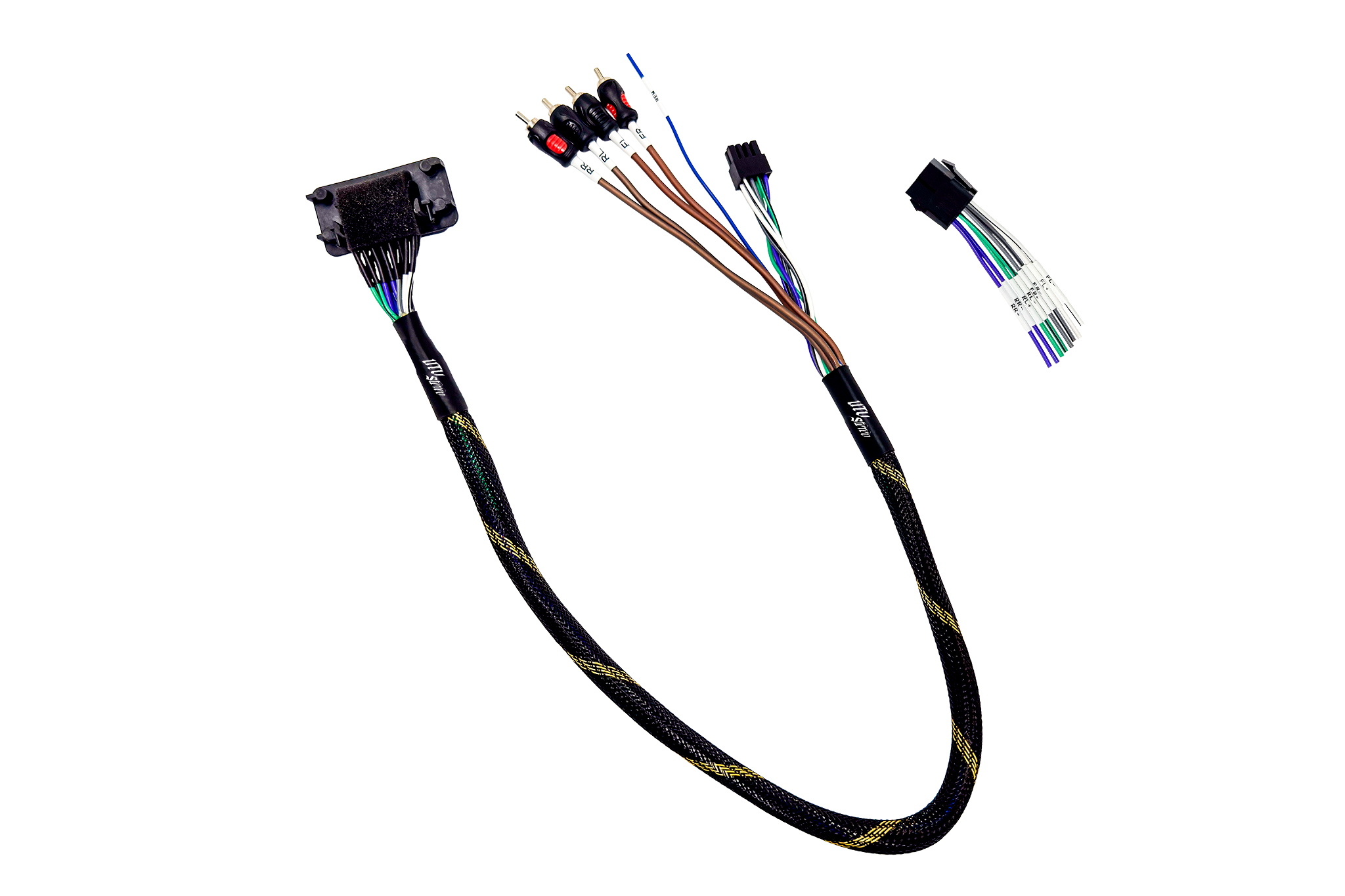 '20-'26 RZR® Pro Series Ride Command Front & Rear RCA Output + Speaker Wire & Remote | UTVS-PRO-RC-RCA-OUT