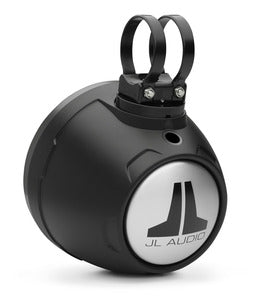6.5-inch (165 mm) Enclosed Coaxial System, Matte Black Enclosure, Gray Metallic Trim Ring, Titanium Sport Grille