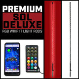 SOL Deluxe LED Whips: Illuminate Your Adventure with Style