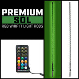 SOL Premium RGB LED Whips: Vibrant Colors for Your Off-Road Experience