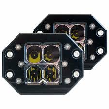Heretic Quattro Flush Mount LED Pod Light - Pair Pack
