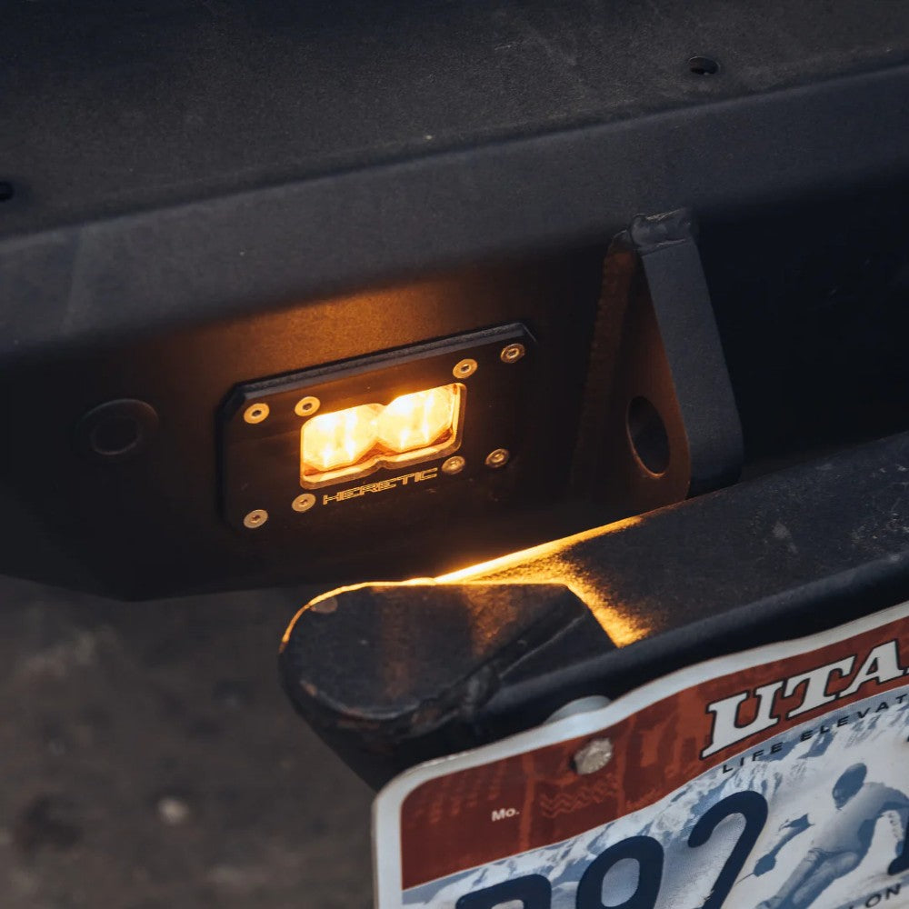 Heretic BA-2 Flush Mount Amber LED Pod Light (single)